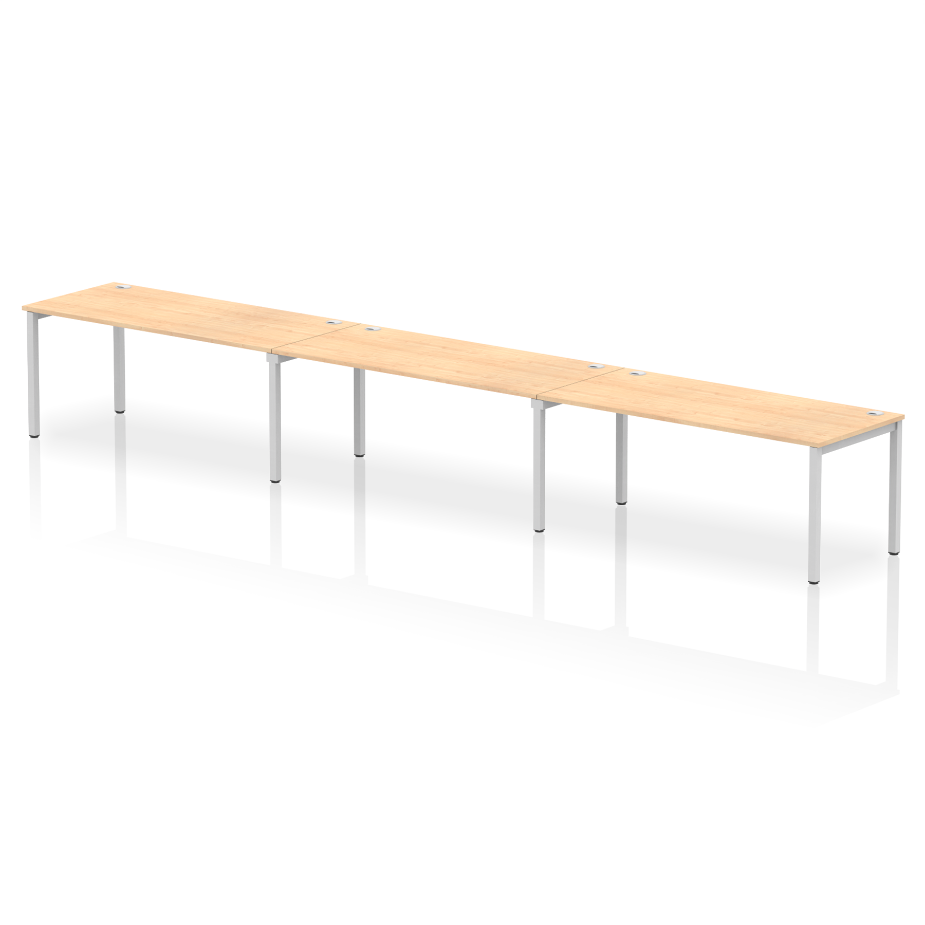 Impulse Single Row Bench Desk - 3 Person