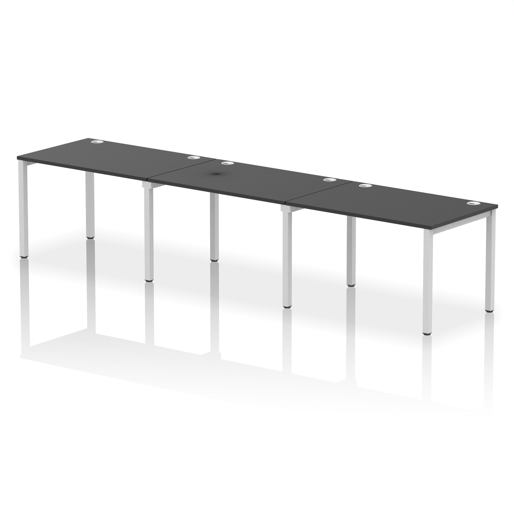 Impulse Single Row Bench Desk - 3 Person