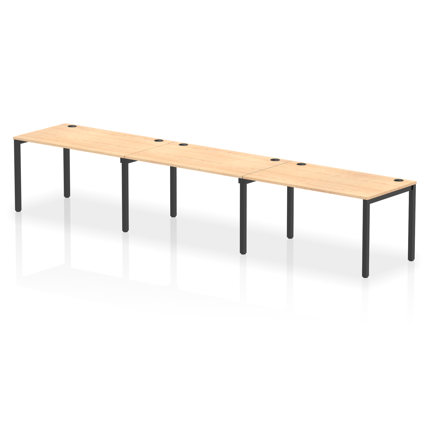 Impulse Single Row Bench Desk - 3 Person