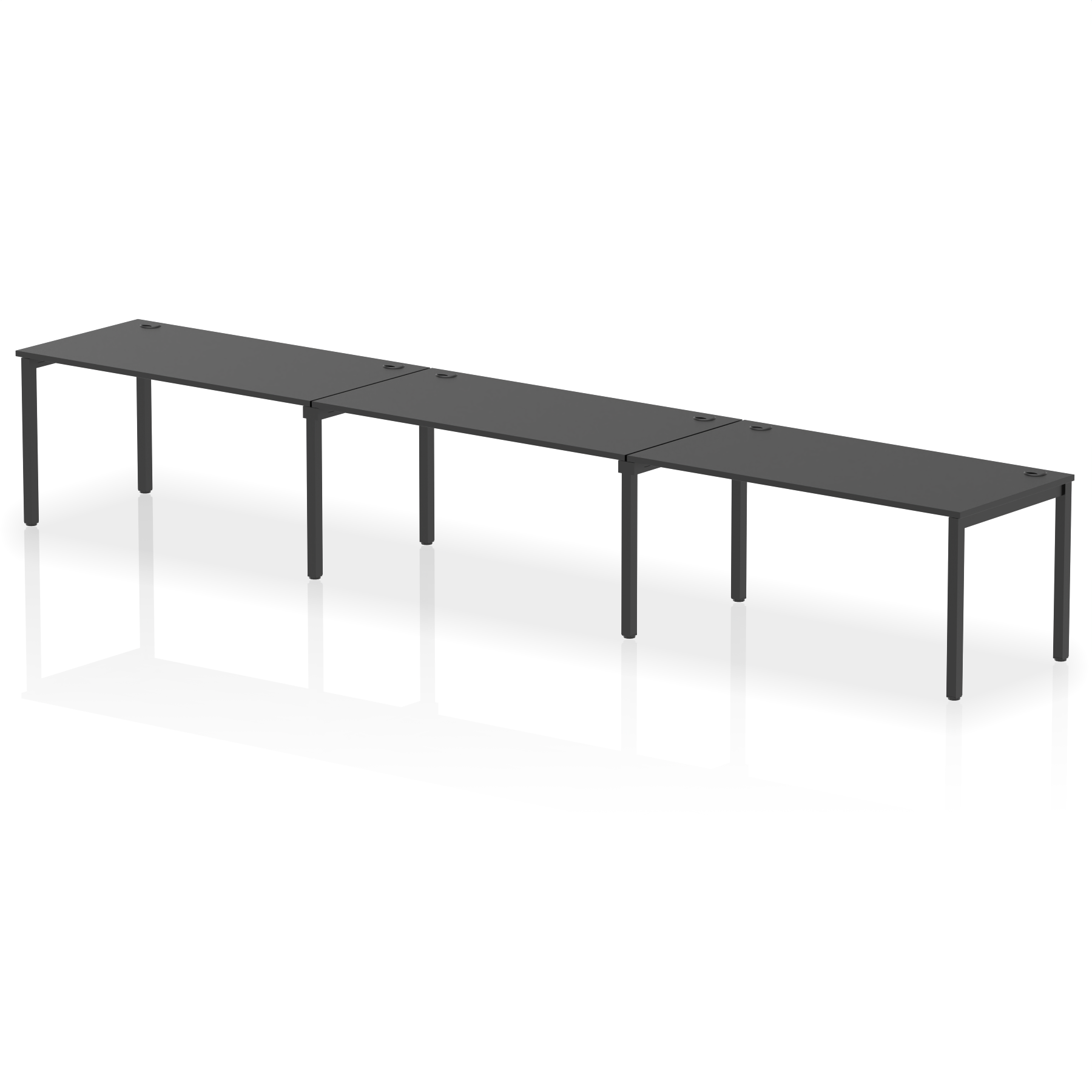 Impulse Single Row Bench Desk - 3 Person