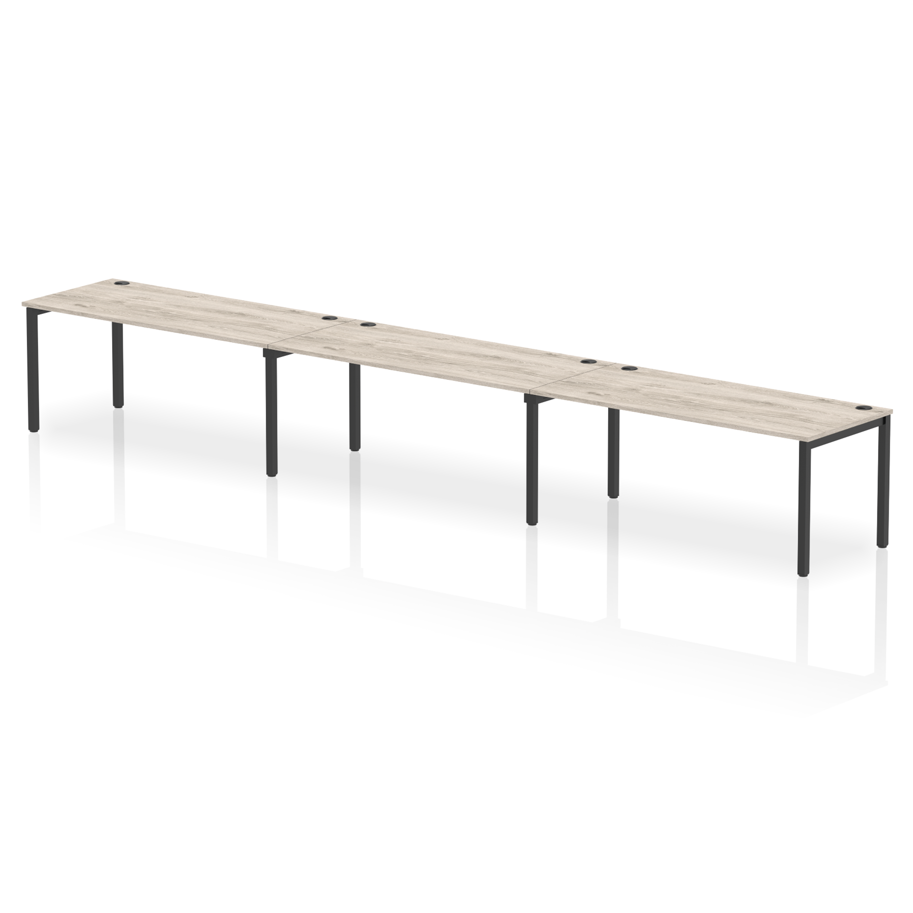 Impulse Single Row Bench Desk - 3 Person