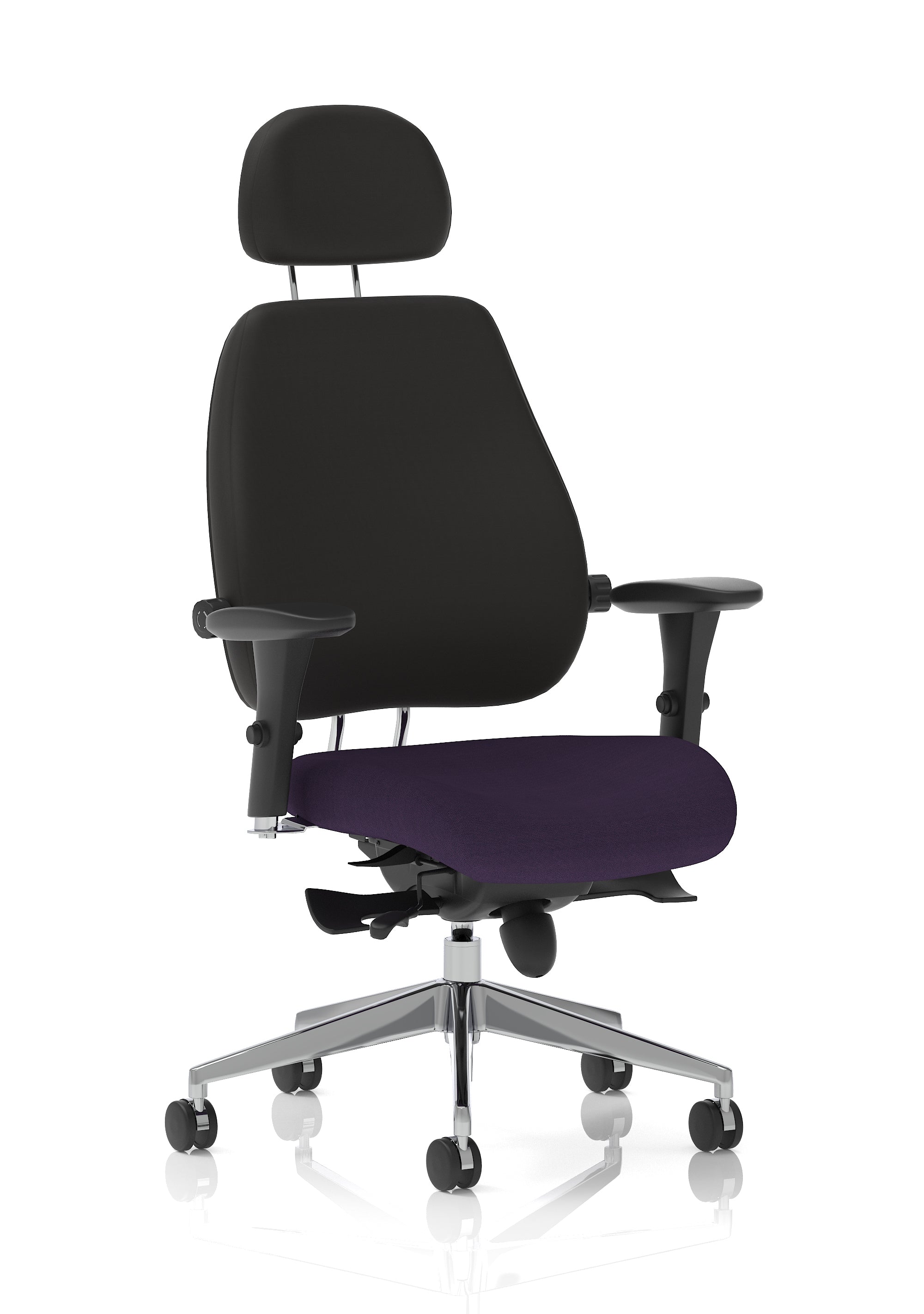 Chiro Plus Ultimate High Back Ergonomic Posture Chair with Arms and Headrest