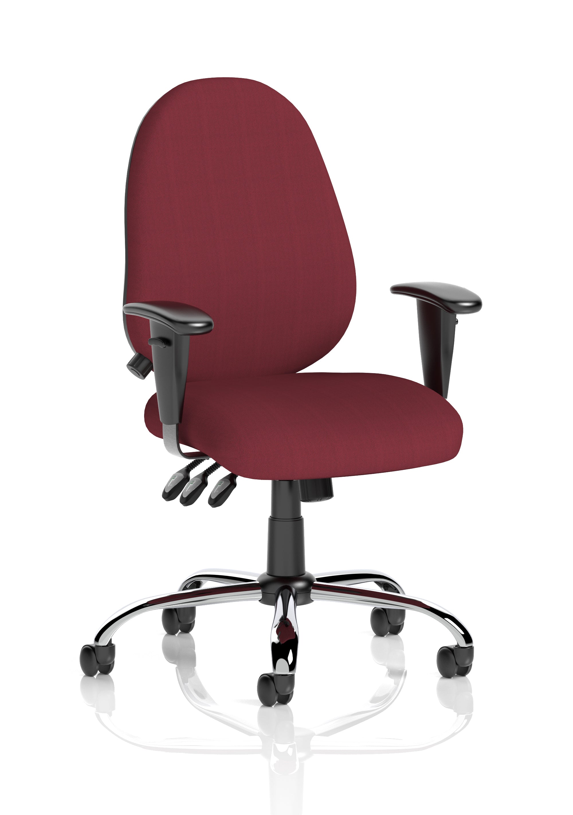 Lisbon Medium Back Task Operator Office Chair with Height Adjustable Arms