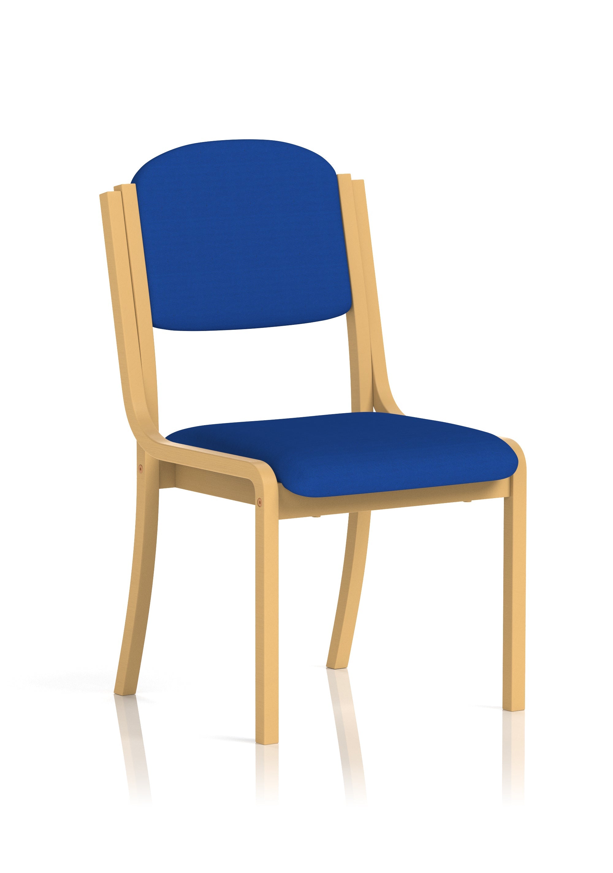 Madrid Wooden Frame Visitor Chair with Arms