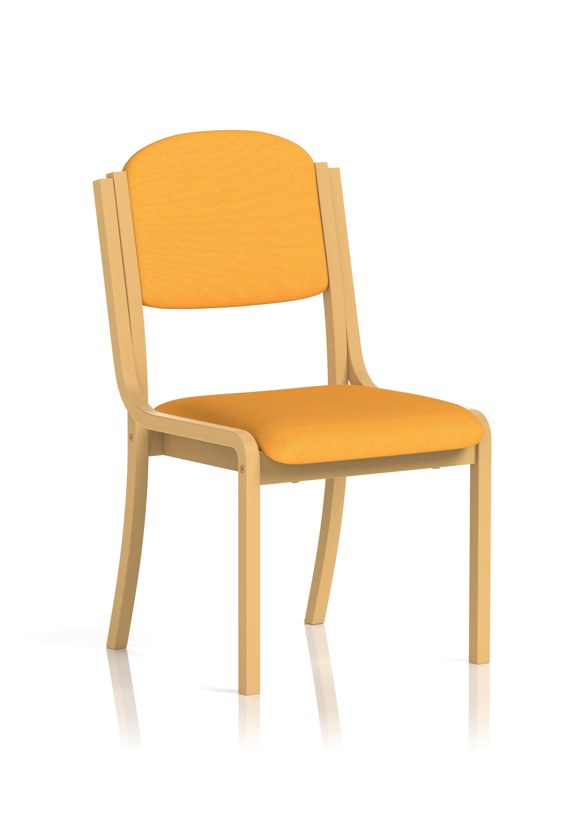 Madrid Wooden Frame Visitor Chair with Arms