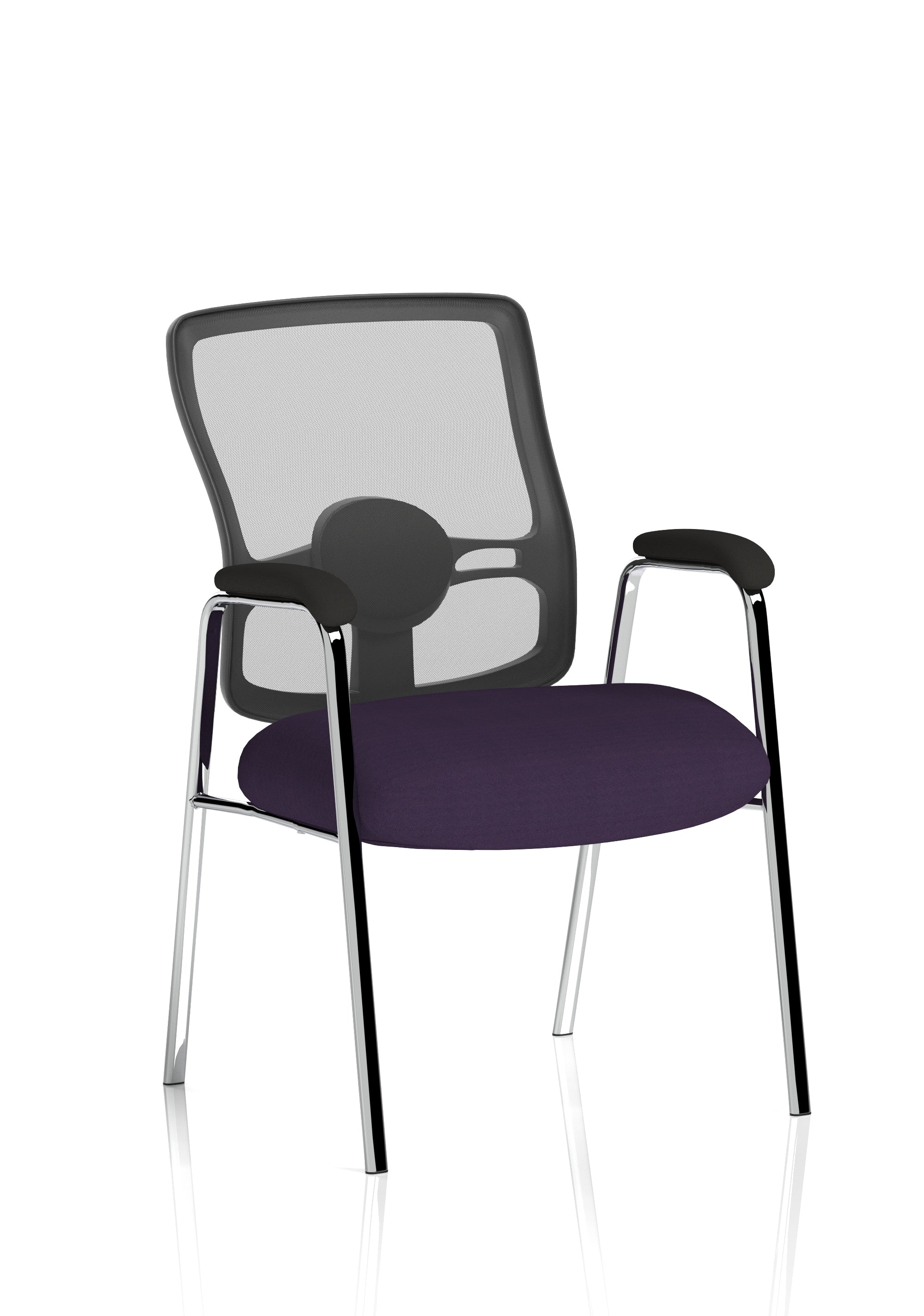 Portland Medium Mesh Back (Straight Leg) Visitor Chair with Arms