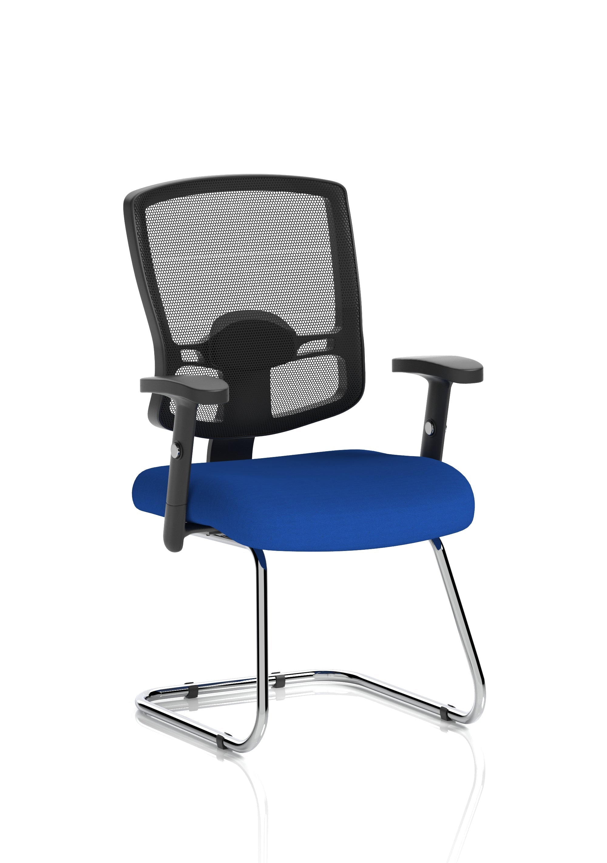 Portland Mesh Back Cantilever Visitor Chair with Arms