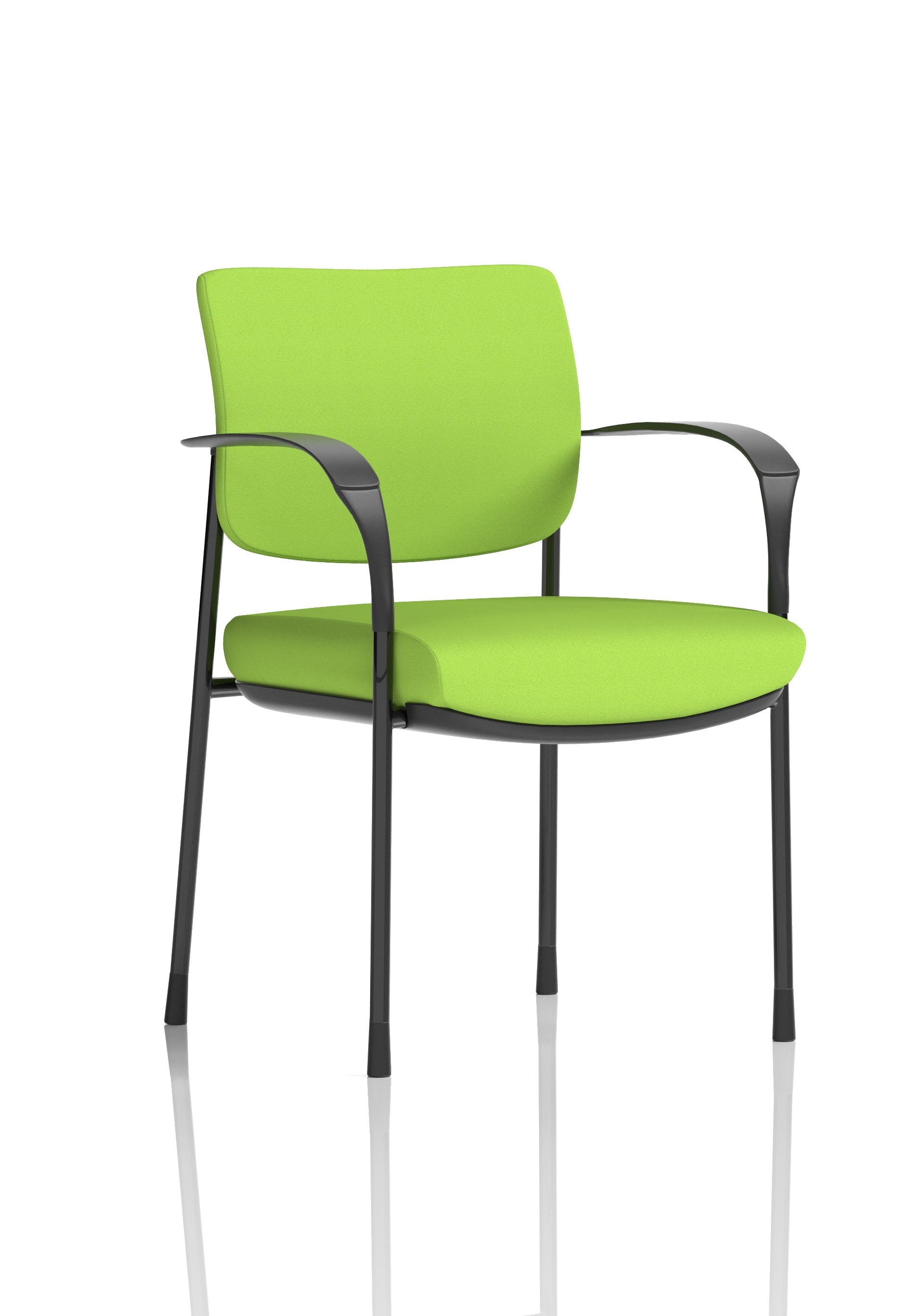 Brunswick Deluxe Medium Back Stacking Visitor Office Chair with Arms