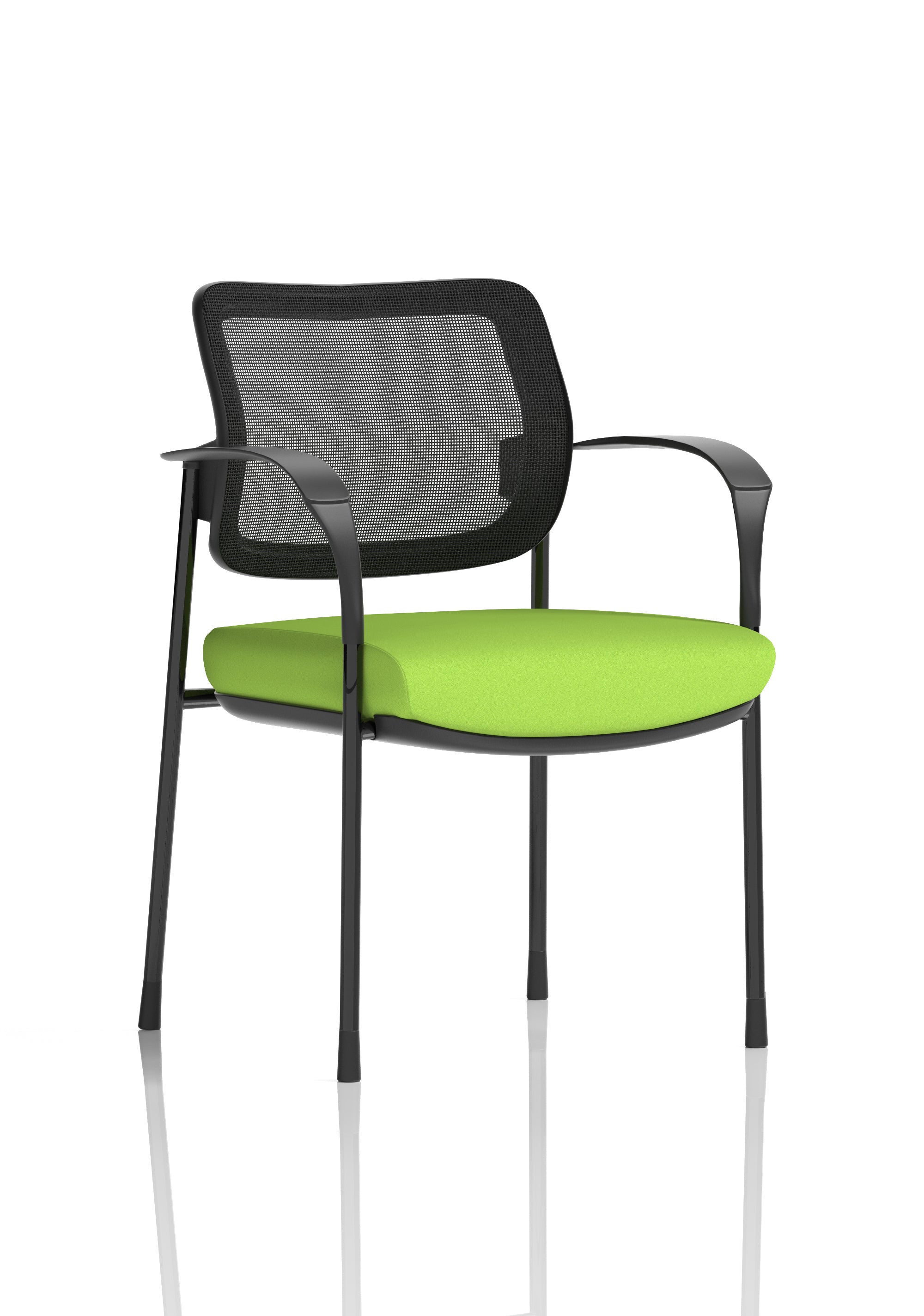 Brunswick Deluxe Medium Back Stacking Visitor Office Chair with Arms