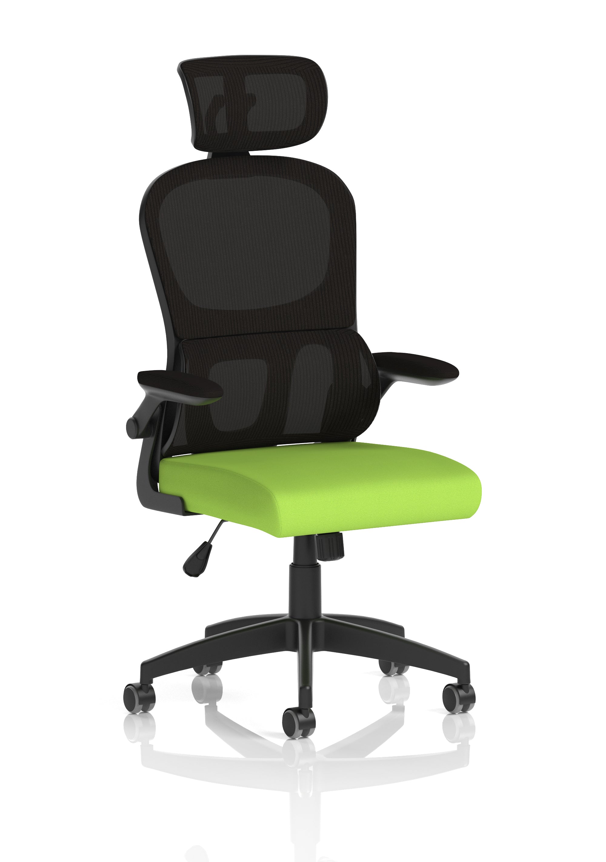 Iris Task Operator Mesh Back Fabric Seat With Headrest