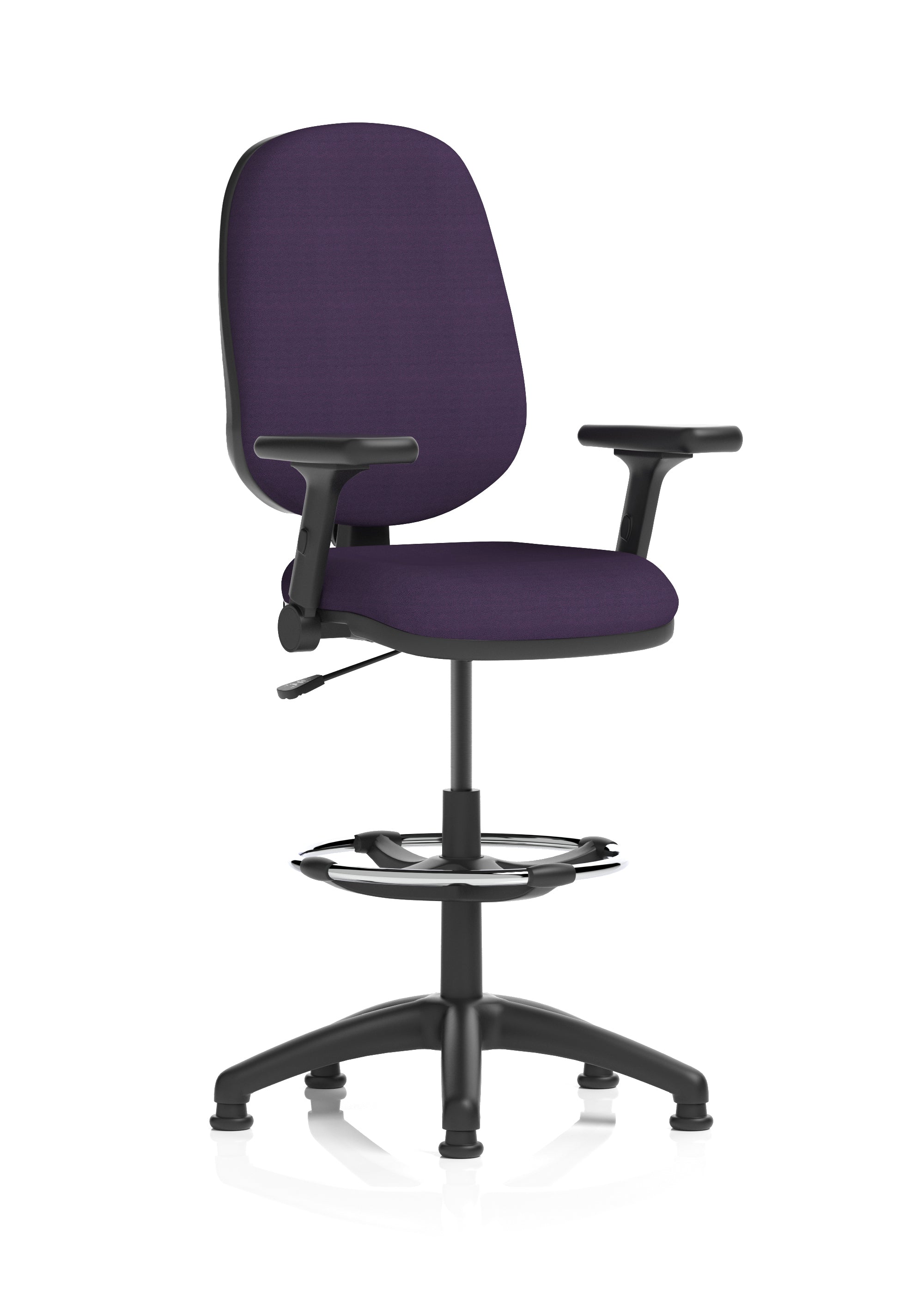 Eclipse Plus I Medium Back Task Operator Office Chair with Hi Rise Draughtsman Kit