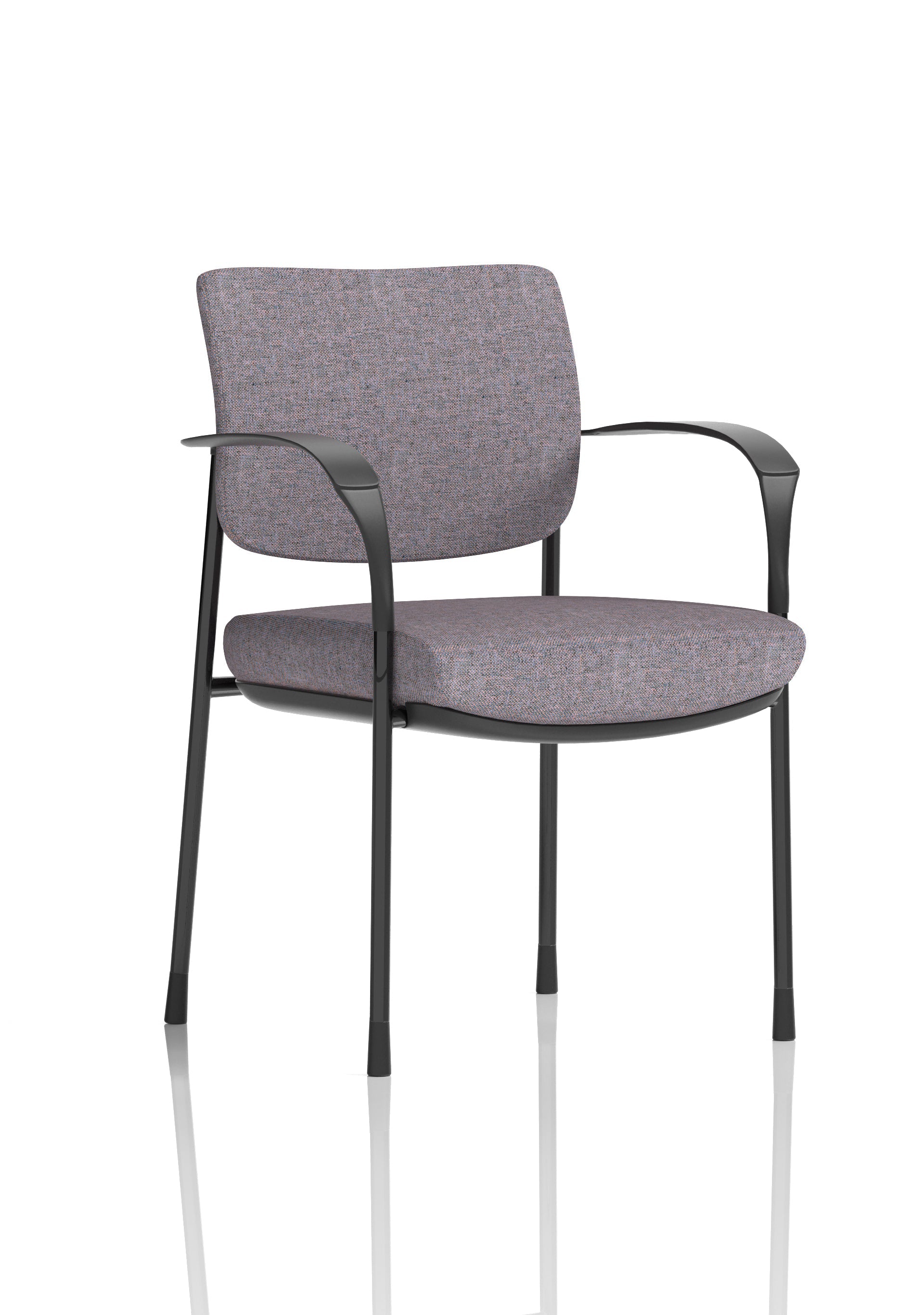 Brunswick Deluxe Medium Back Stacking Visitor Office Chair with Arms