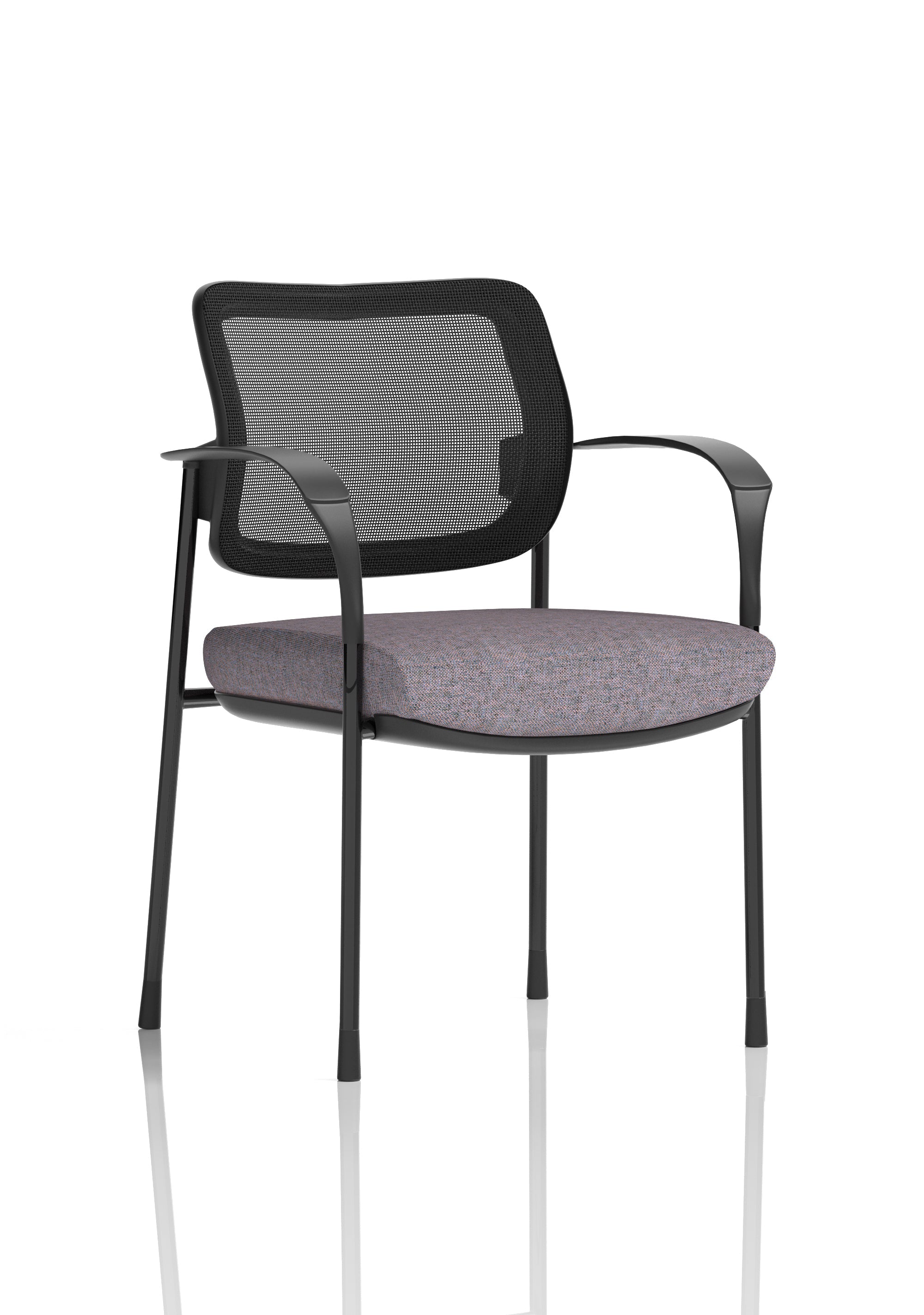 Brunswick Deluxe Medium Back Stacking Visitor Office Chair with Arms