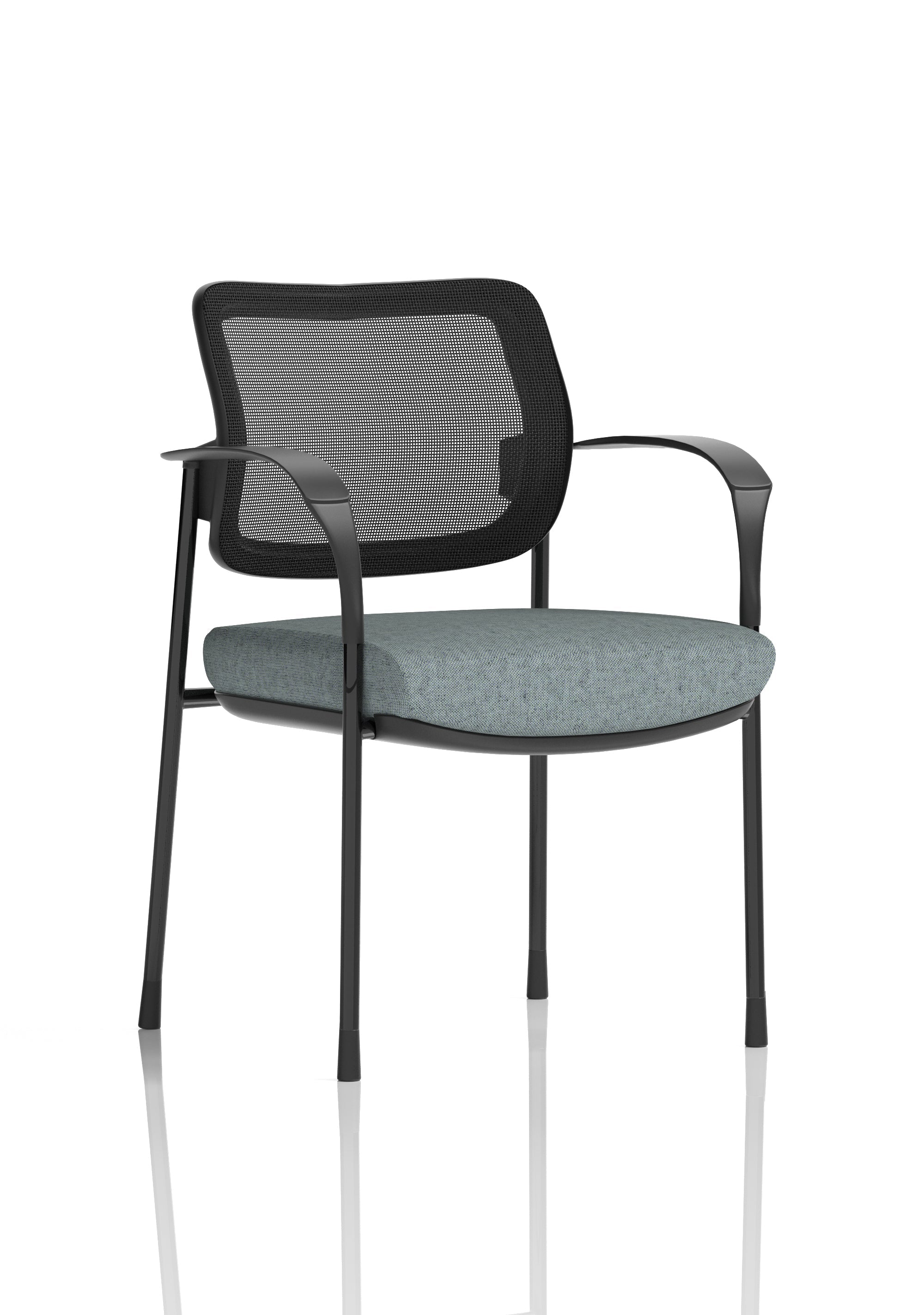 Brunswick Deluxe Medium Back Stacking Visitor Office Chair with Arms