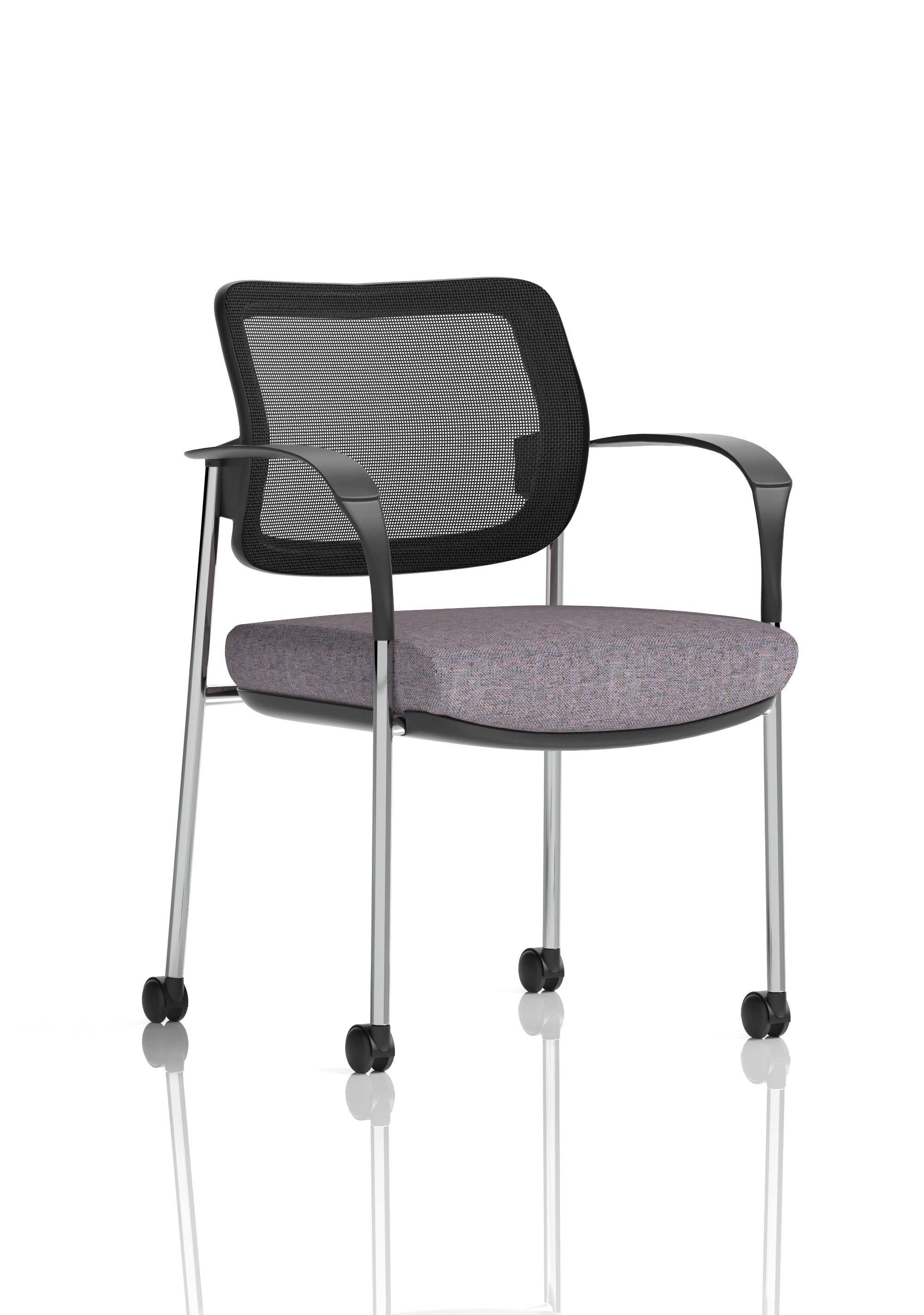 Brunswick Deluxe Medium Back Visitor Office Chair with Arms with Castors