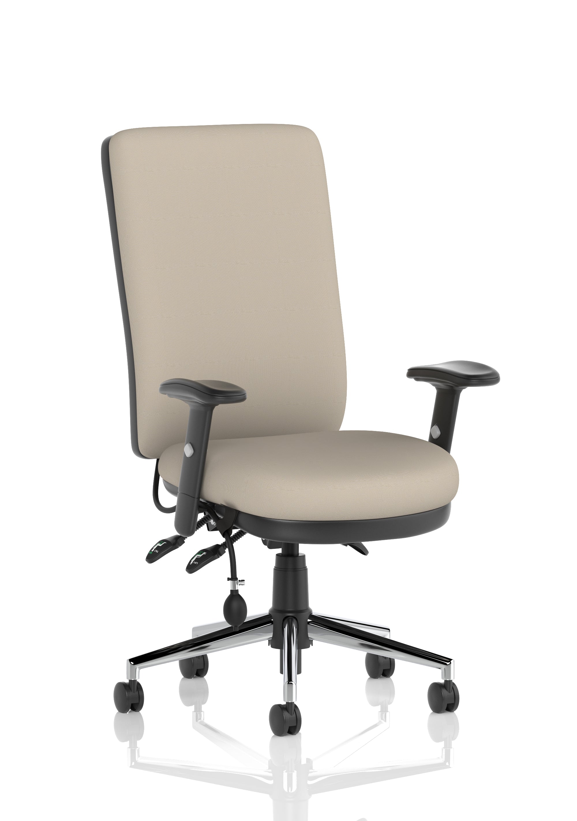 Chiro High Back Task Operator Office Chair In Quest Fabric