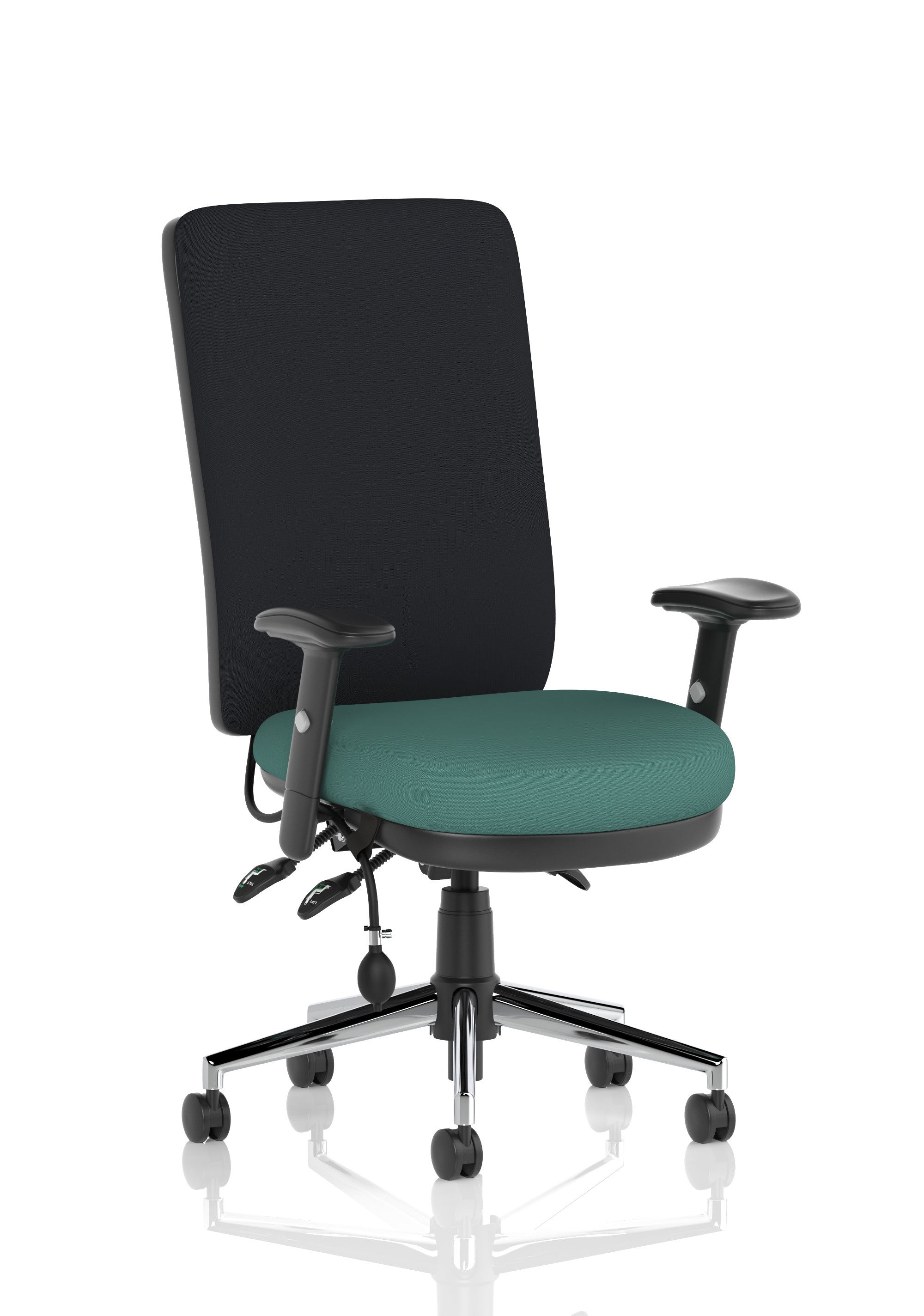 Chiro High Back Task Operator Office Chair In Quest Fabric