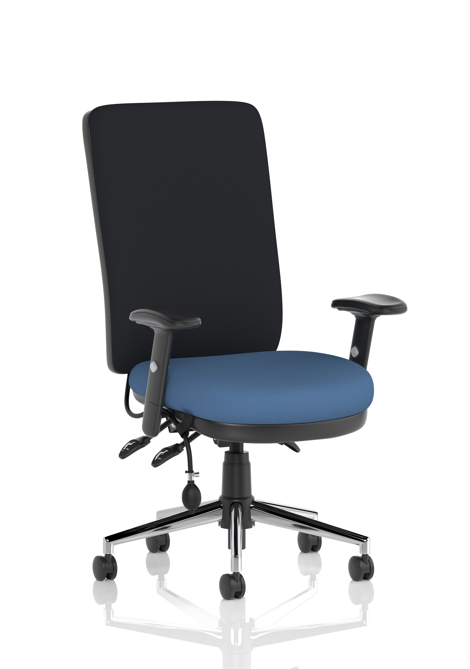 Chiro High Back Task Operator Office Chair In Quest Fabric