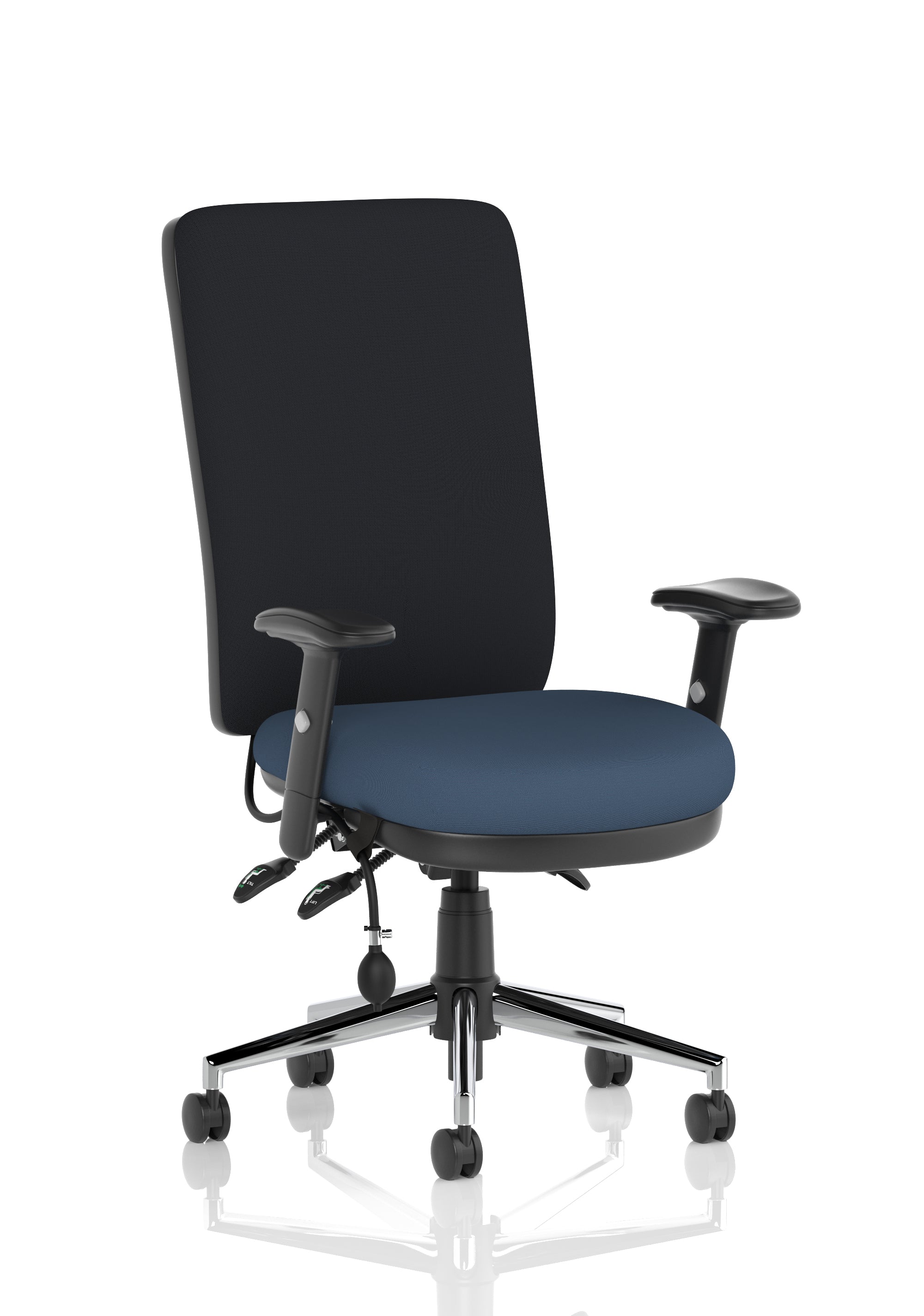 Chiro High Back Task Operator Office Chair In Quest Fabric