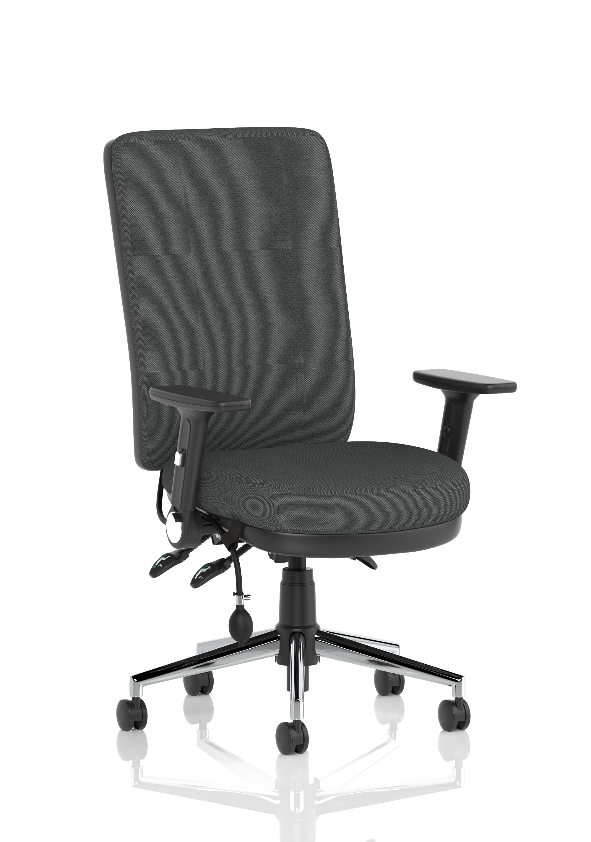 Chiro High Back Task Operator Office Chair In Quest Fabric