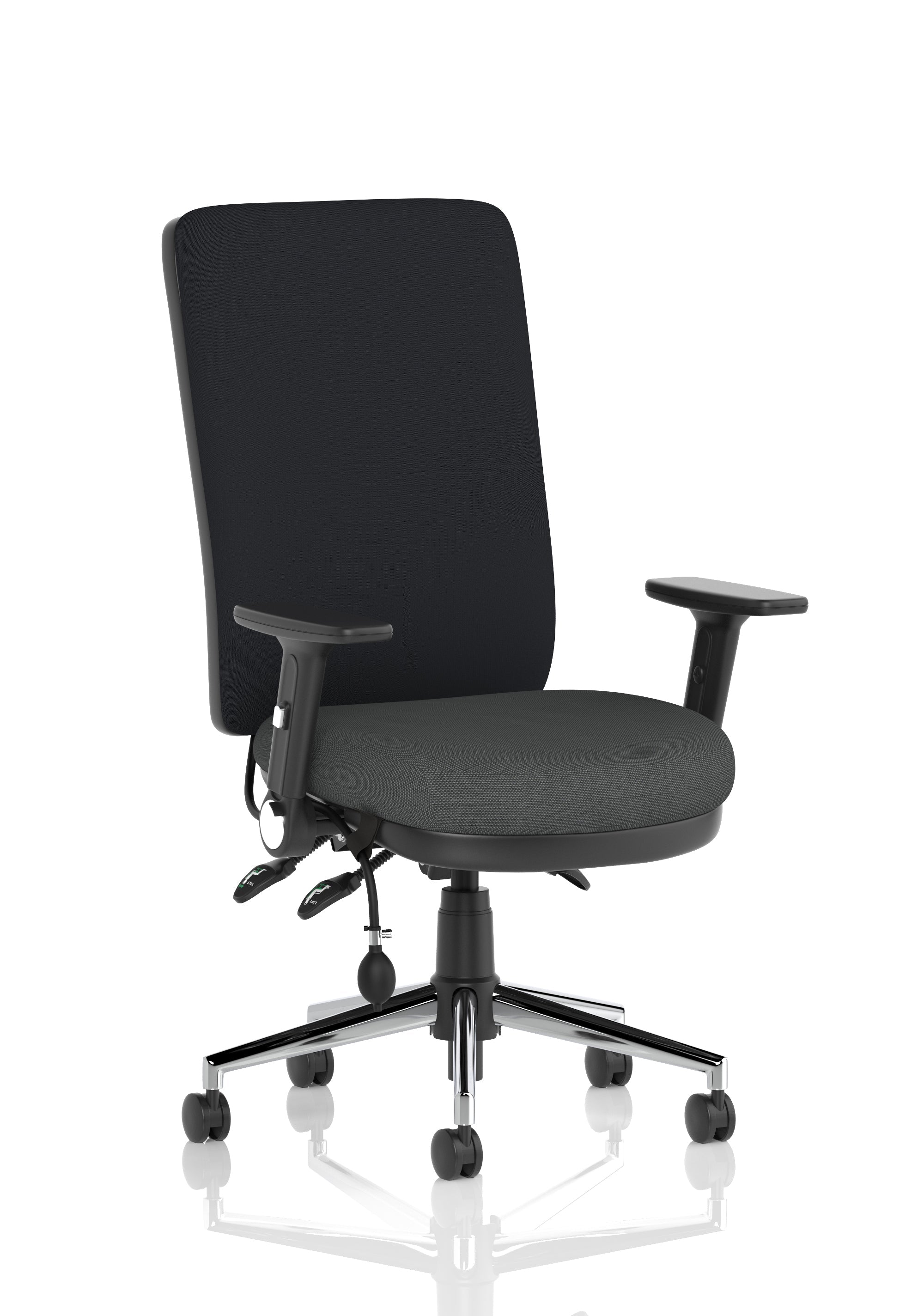 Chiro High Back Task Operator Office Chair In Quest Fabric
