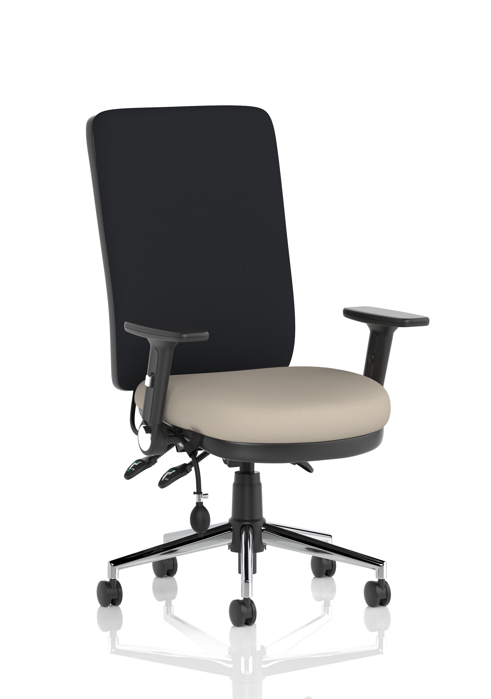 Chiro High Back Task Operator Office Chair In Quest Fabric