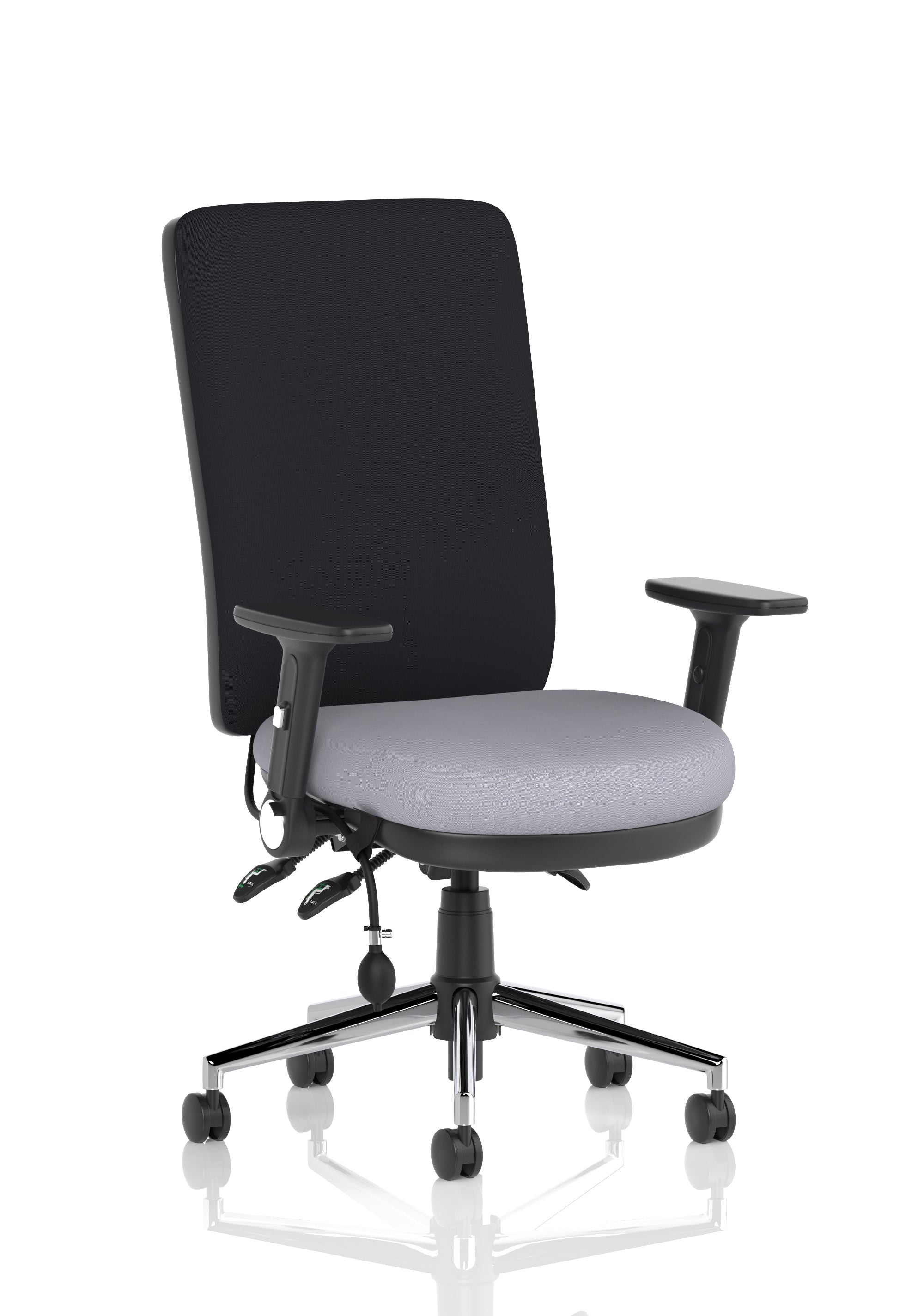 Chiro High Back Task Operator Office Chair In Quest Fabric