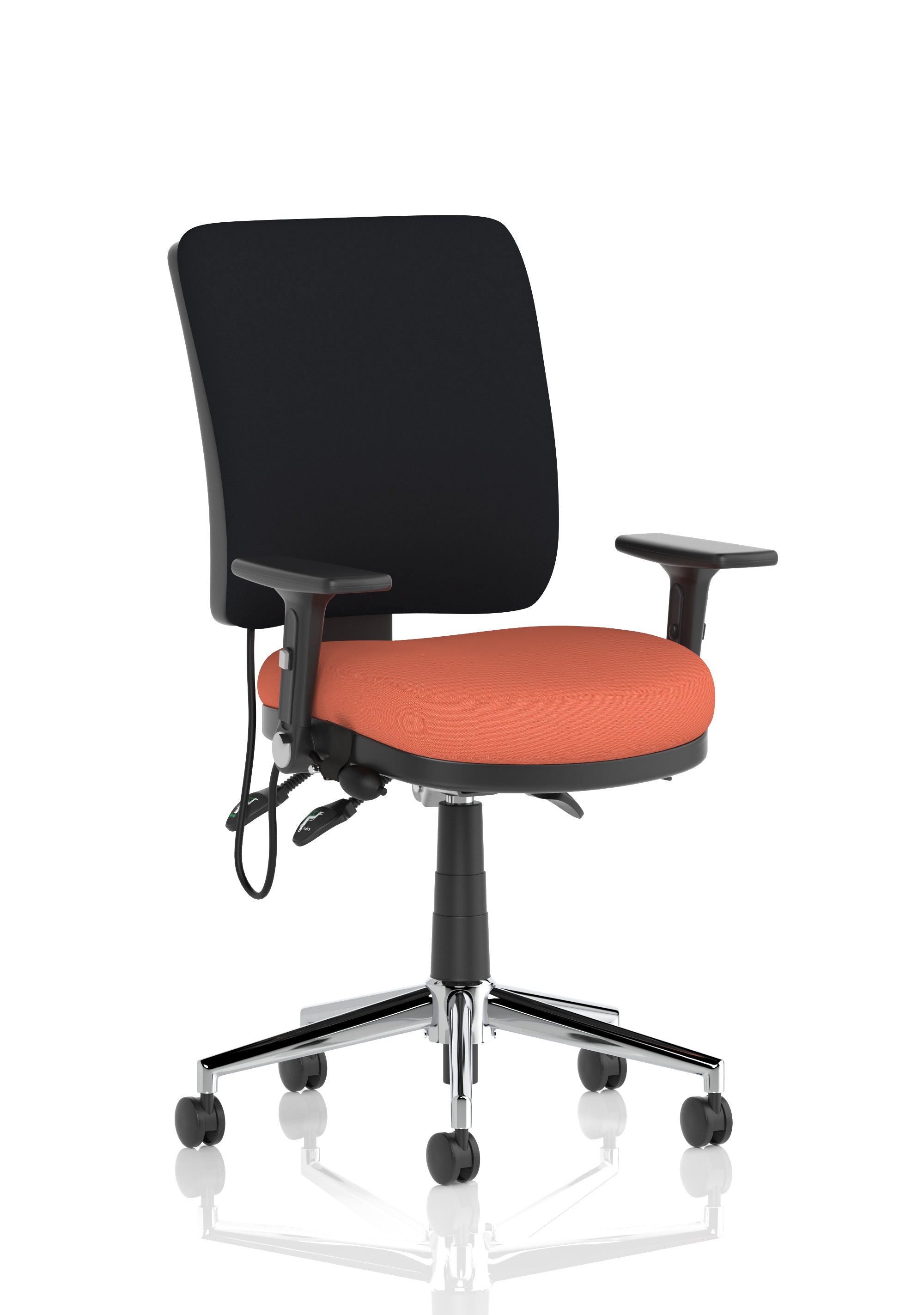 Chiro Medium Back Task Operator Office Chair In Quest Fabric