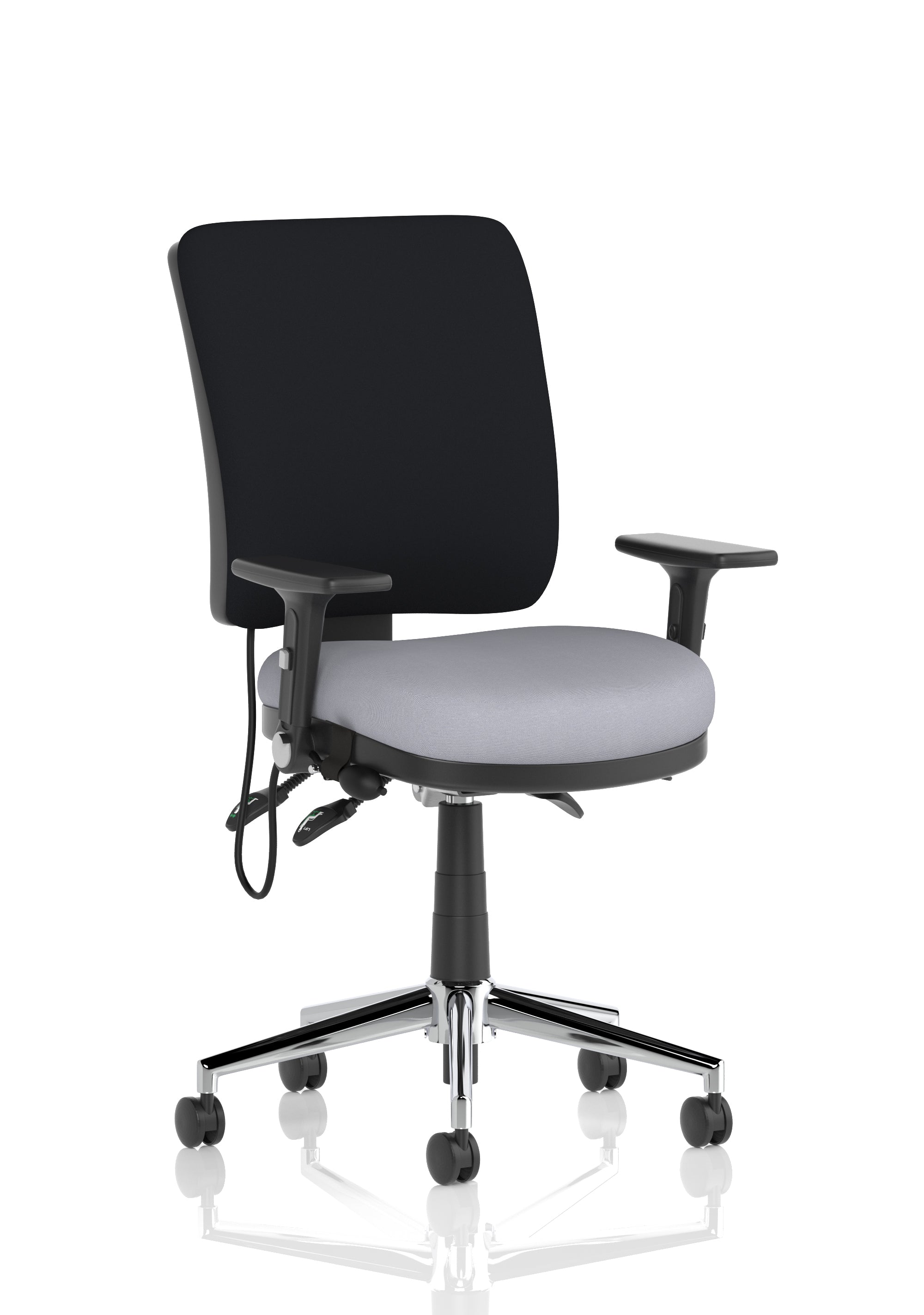 Chiro Medium Back Task Operator Office Chair In Quest Fabric