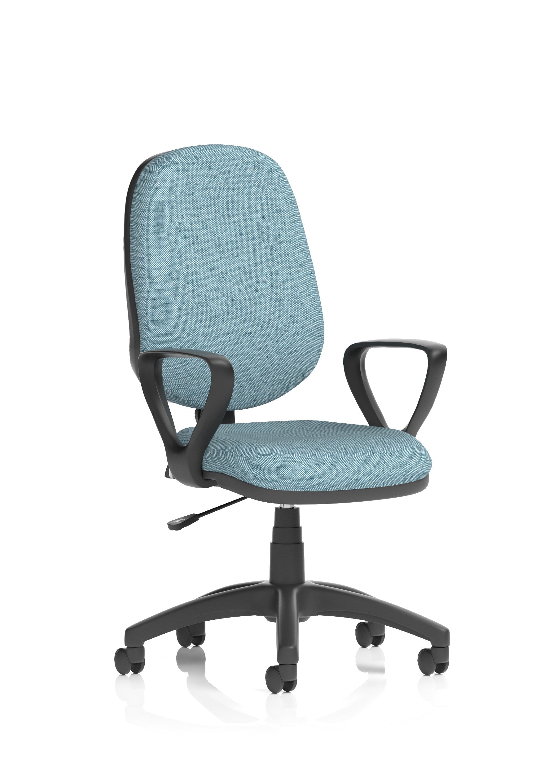 Eclipse Plus I Medium Back Task Operator Office Chair In Quest And Rivet Fabric