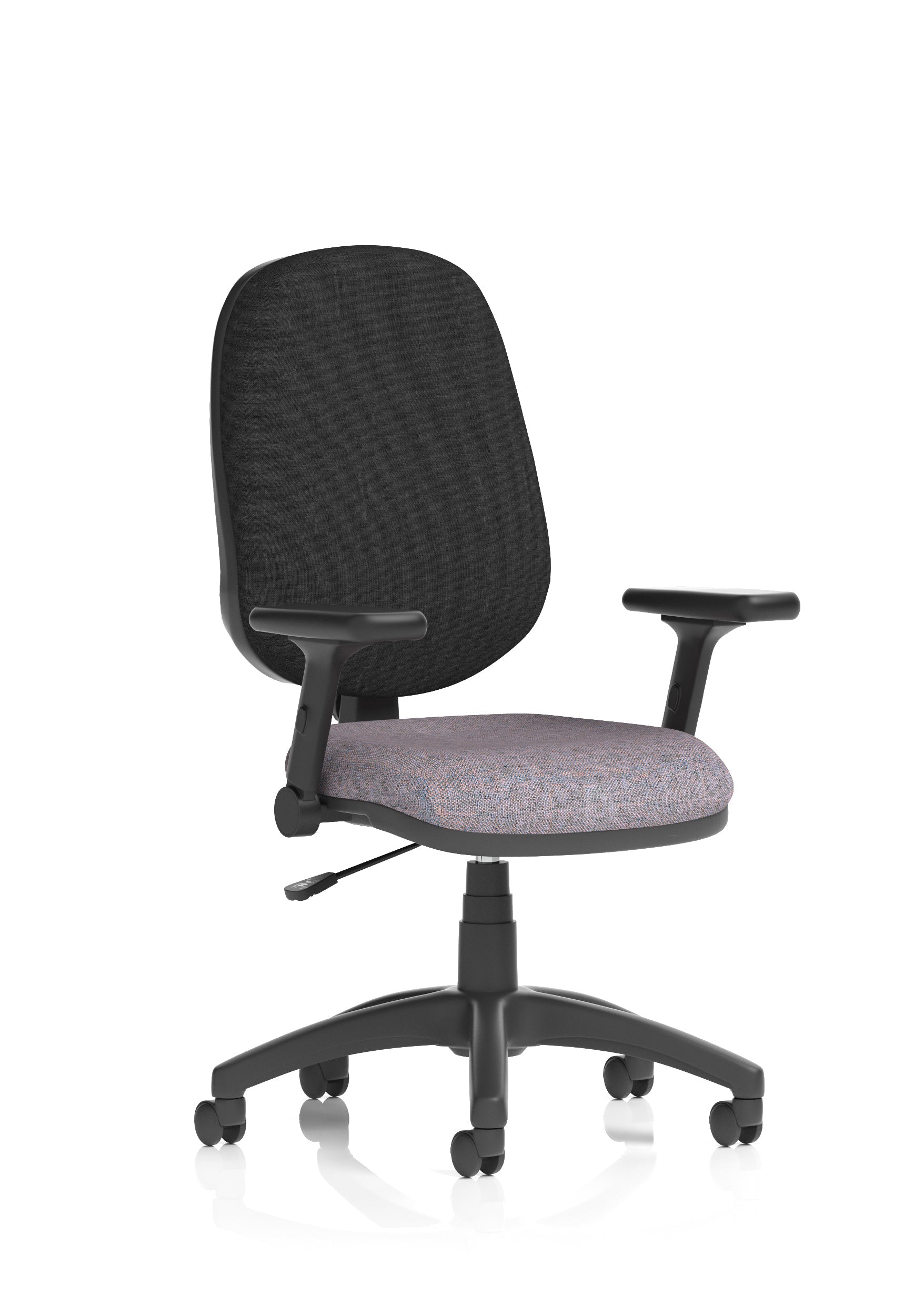 Eclipse Plus I Medium Back Task Operator Office Chair In Quest And Rivet Fabric