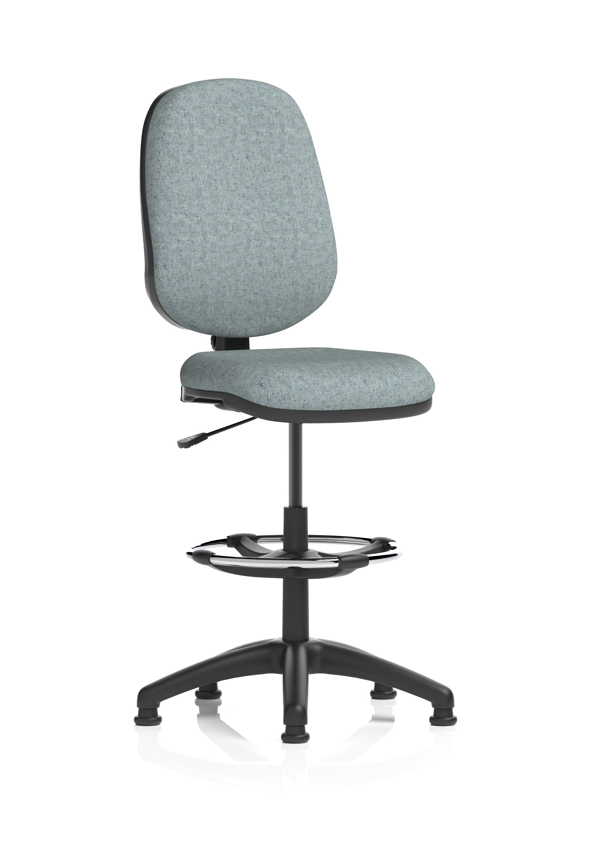 Eclipse Plus I Medium Back Task Operator Office Chair with Hi Rise Draughtsman Kit In Quest And Rivet Fabric