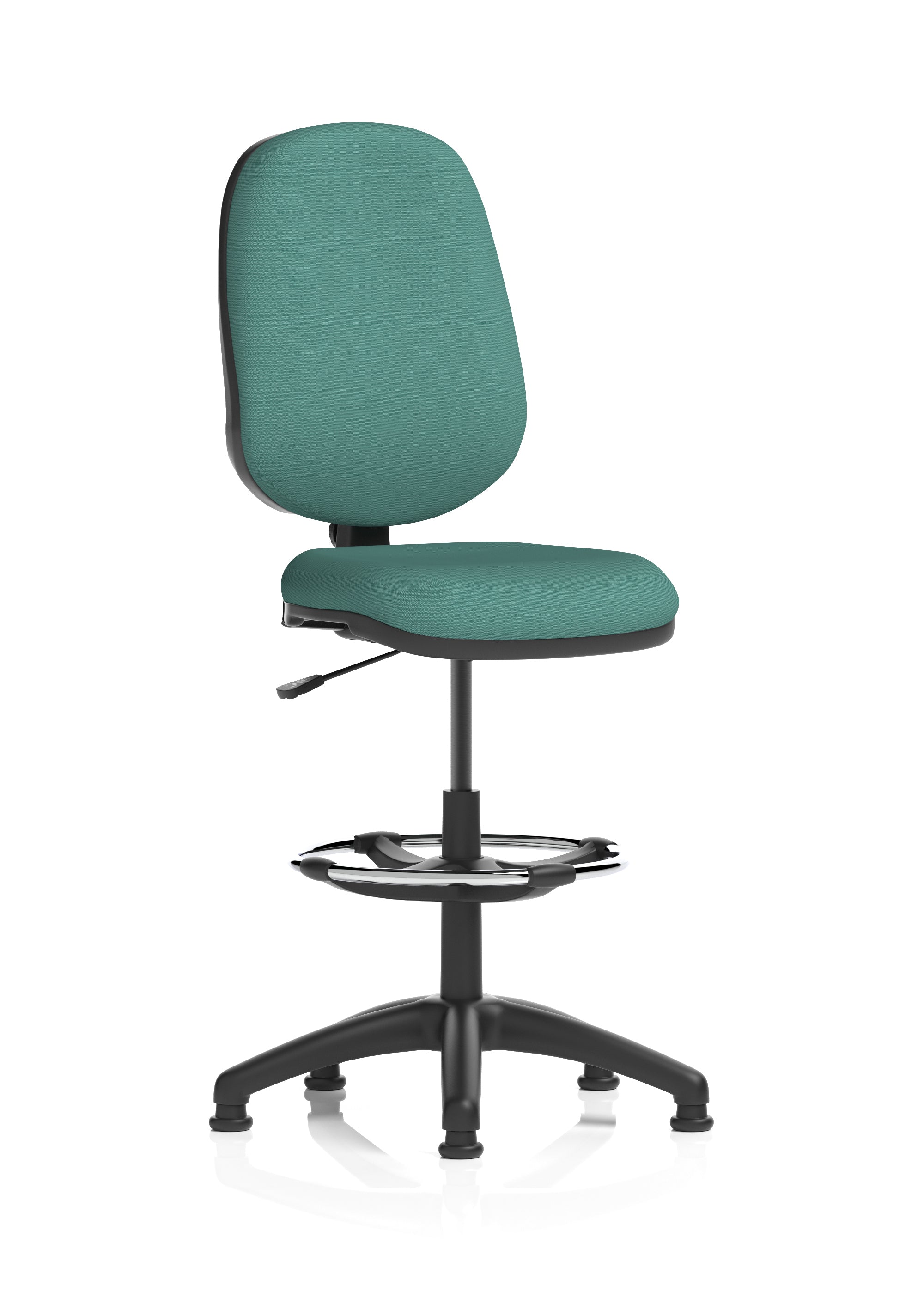 Eclipse Plus I Medium Back Task Operator Office Chair with Hi Rise Draughtsman Kit In Quest And Rivet Fabric