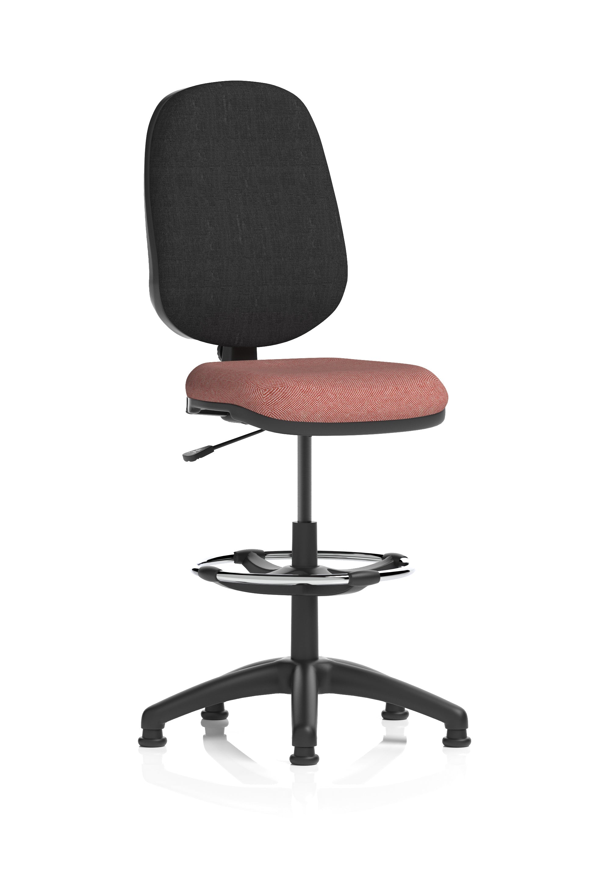 Eclipse Plus I Medium Back Task Operator Office Chair with Hi Rise Draughtsman Kit In Quest And Rivet Fabric