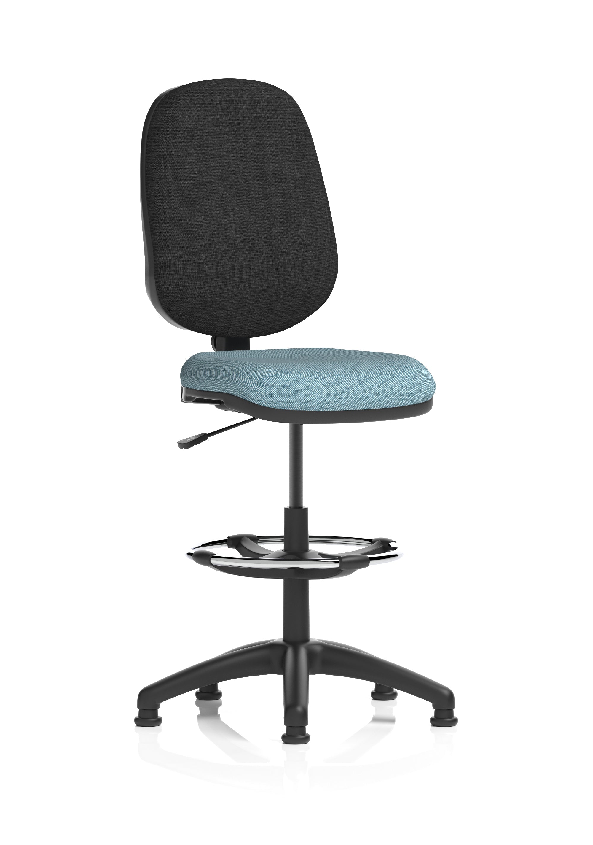Eclipse Plus I Medium Back Task Operator Office Chair with Hi Rise Draughtsman Kit In Quest And Rivet Fabric