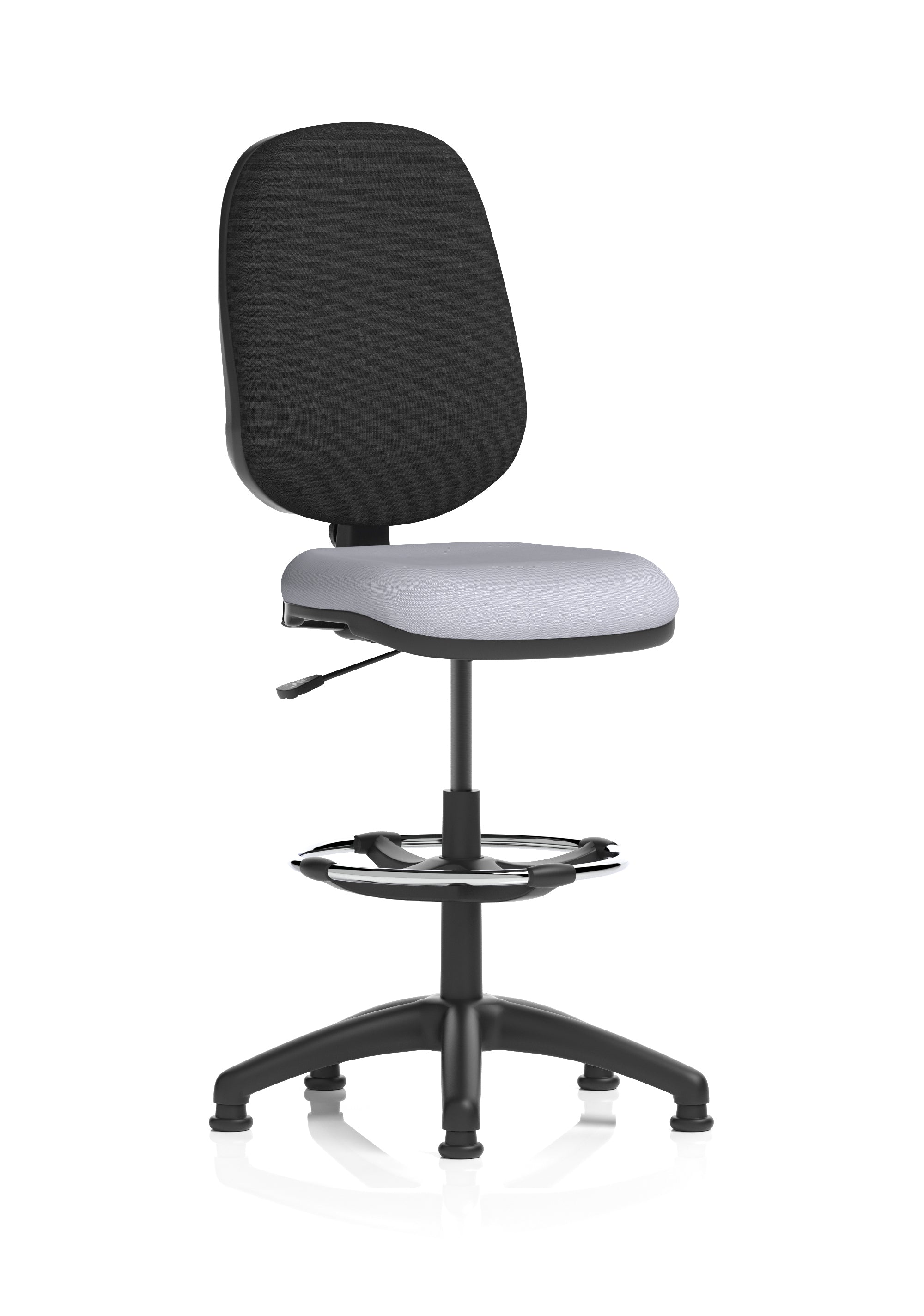 Eclipse Plus I Medium Back Task Operator Office Chair with Hi Rise Draughtsman Kit In Quest And Rivet Fabric