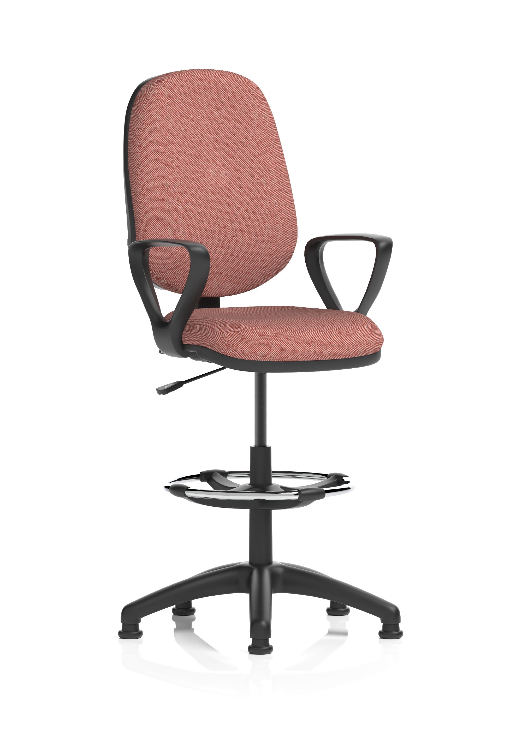 Eclipse Plus I Medium Back Task Operator Office Chair with Hi Rise Draughtsman Kit In Quest And Rivet Fabric