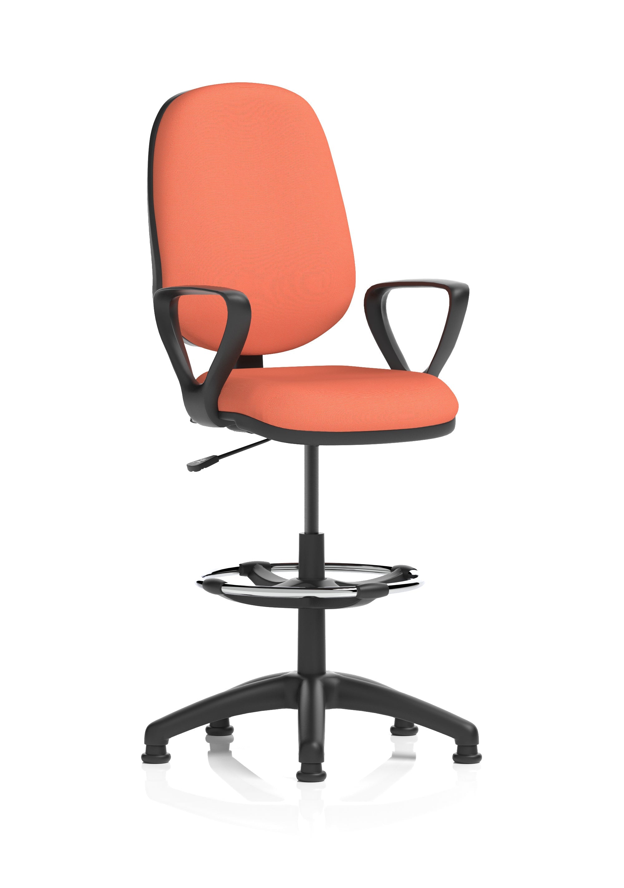 Eclipse Plus I Medium Back Task Operator Office Chair with Hi Rise Draughtsman Kit In Quest And Rivet Fabric
