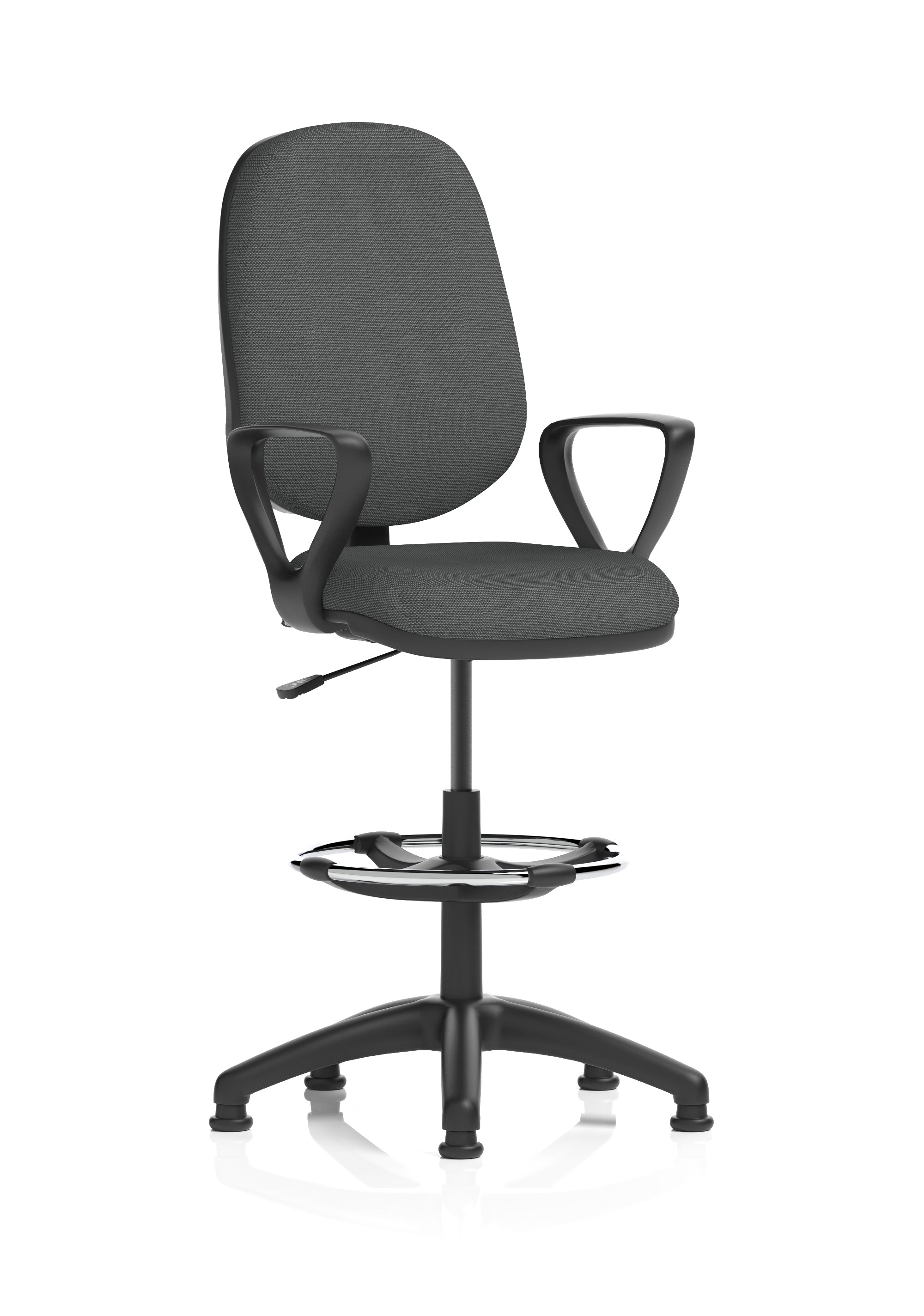 Eclipse Plus I Medium Back Task Operator Office Chair with Hi Rise Draughtsman Kit In Quest And Rivet Fabric