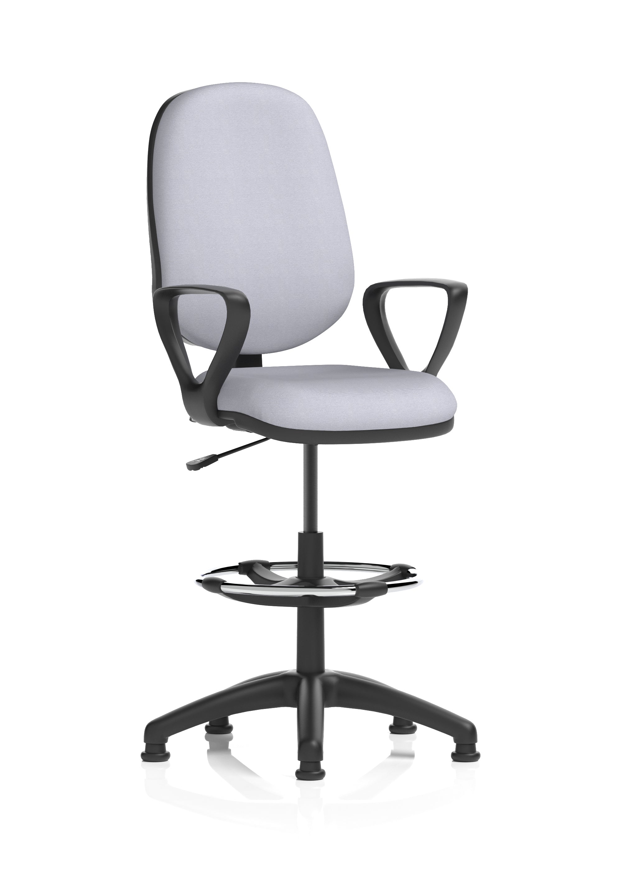 Eclipse Plus I Medium Back Task Operator Office Chair with Hi Rise Draughtsman Kit In Quest And Rivet Fabric
