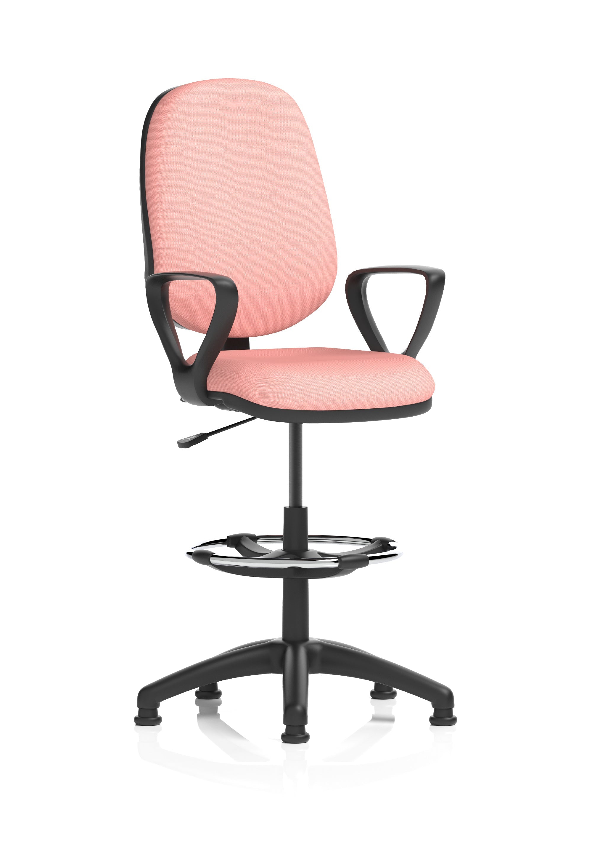 Eclipse Plus I Medium Back Task Operator Office Chair with Hi Rise Draughtsman Kit In Quest And Rivet Fabric