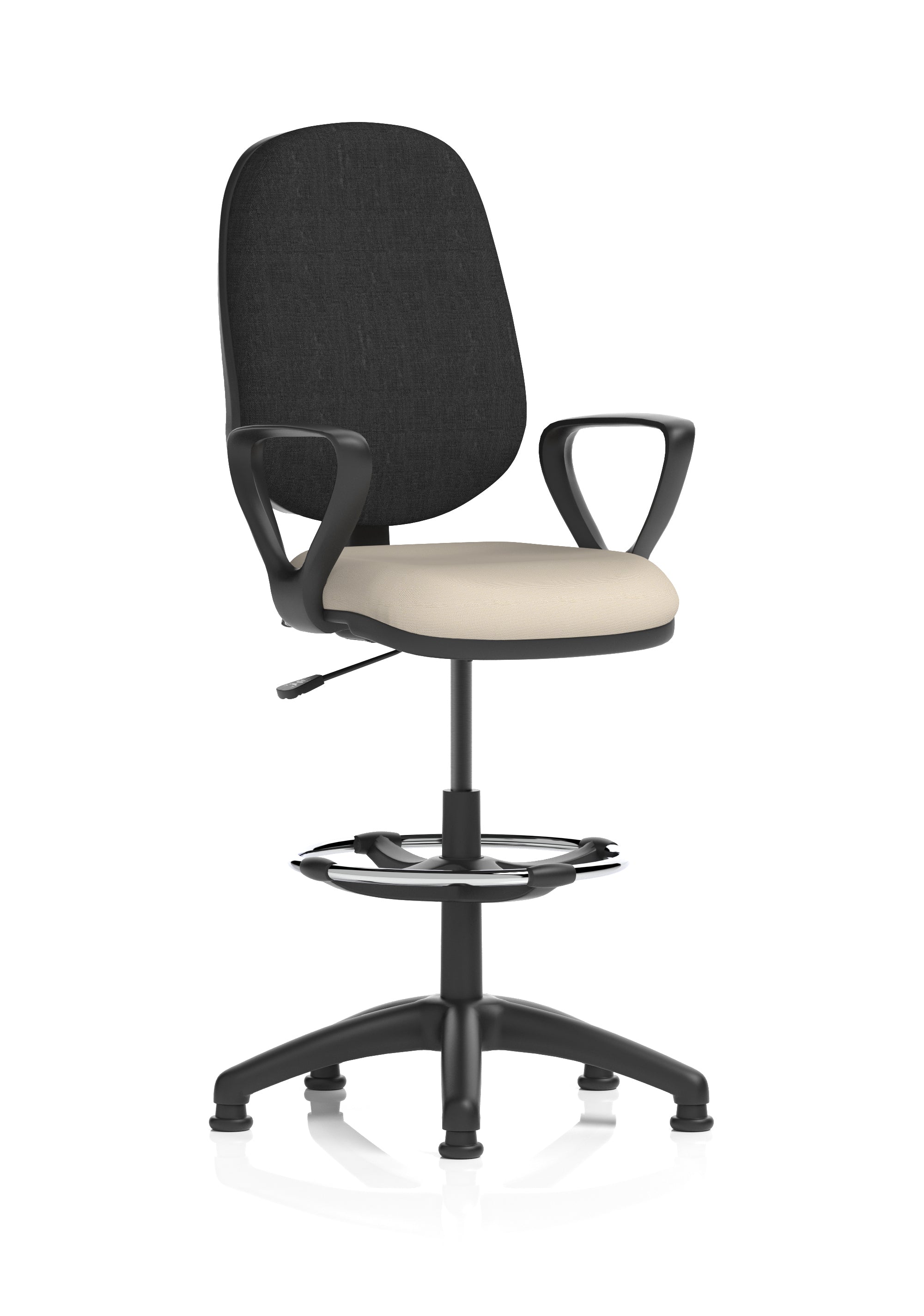 Eclipse Plus I Medium Back Task Operator Office Chair with Hi Rise Draughtsman Kit In Quest And Rivet Fabric