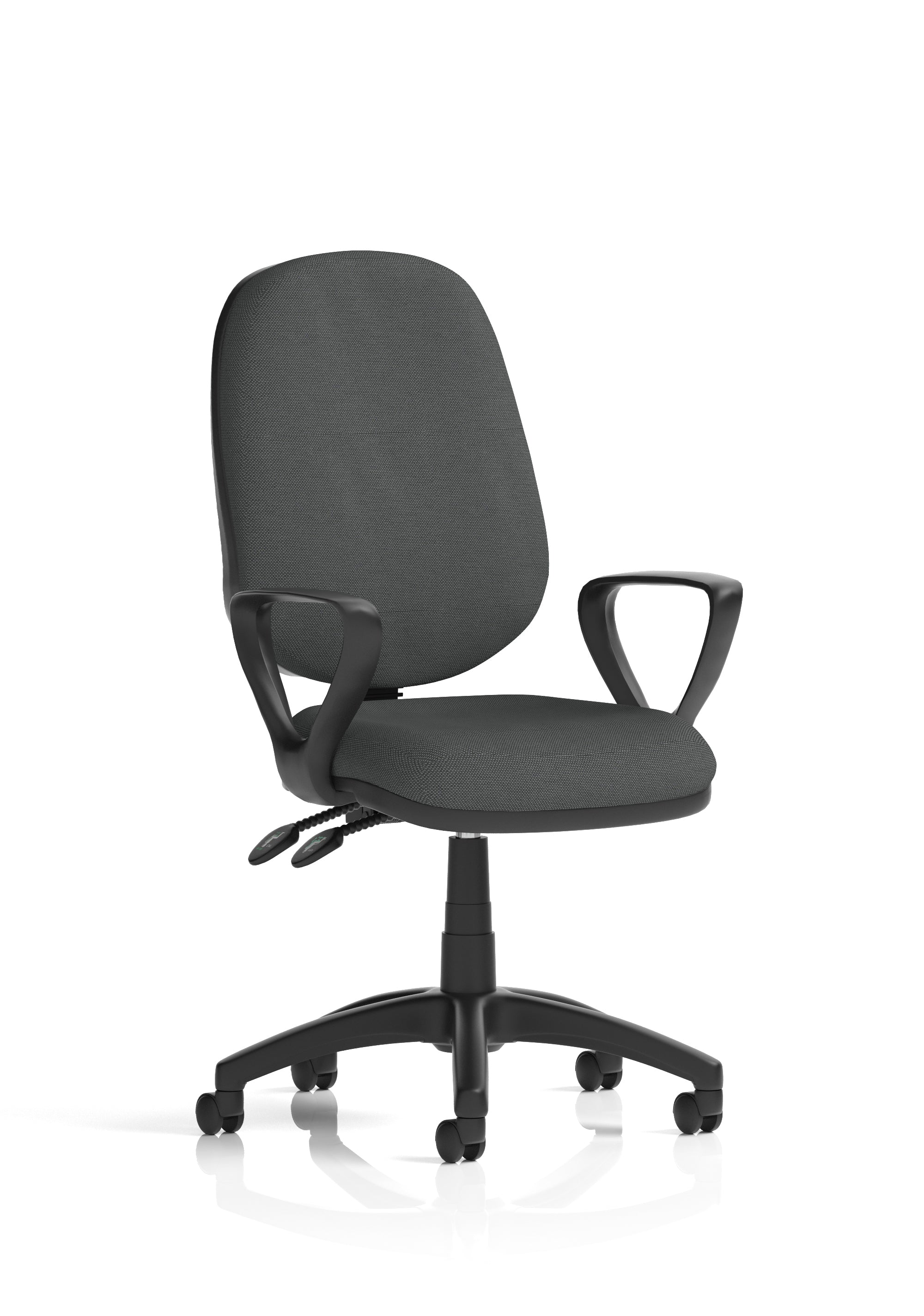 Eclipse Plus II Medium Back Task Operator Office Chair In Quest And Rivet Fabric