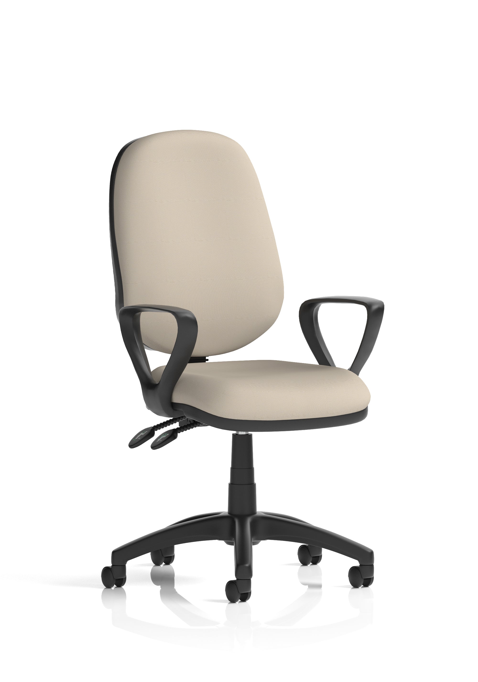 Eclipse Plus II Medium Back Task Operator Office Chair In Quest And Rivet Fabric