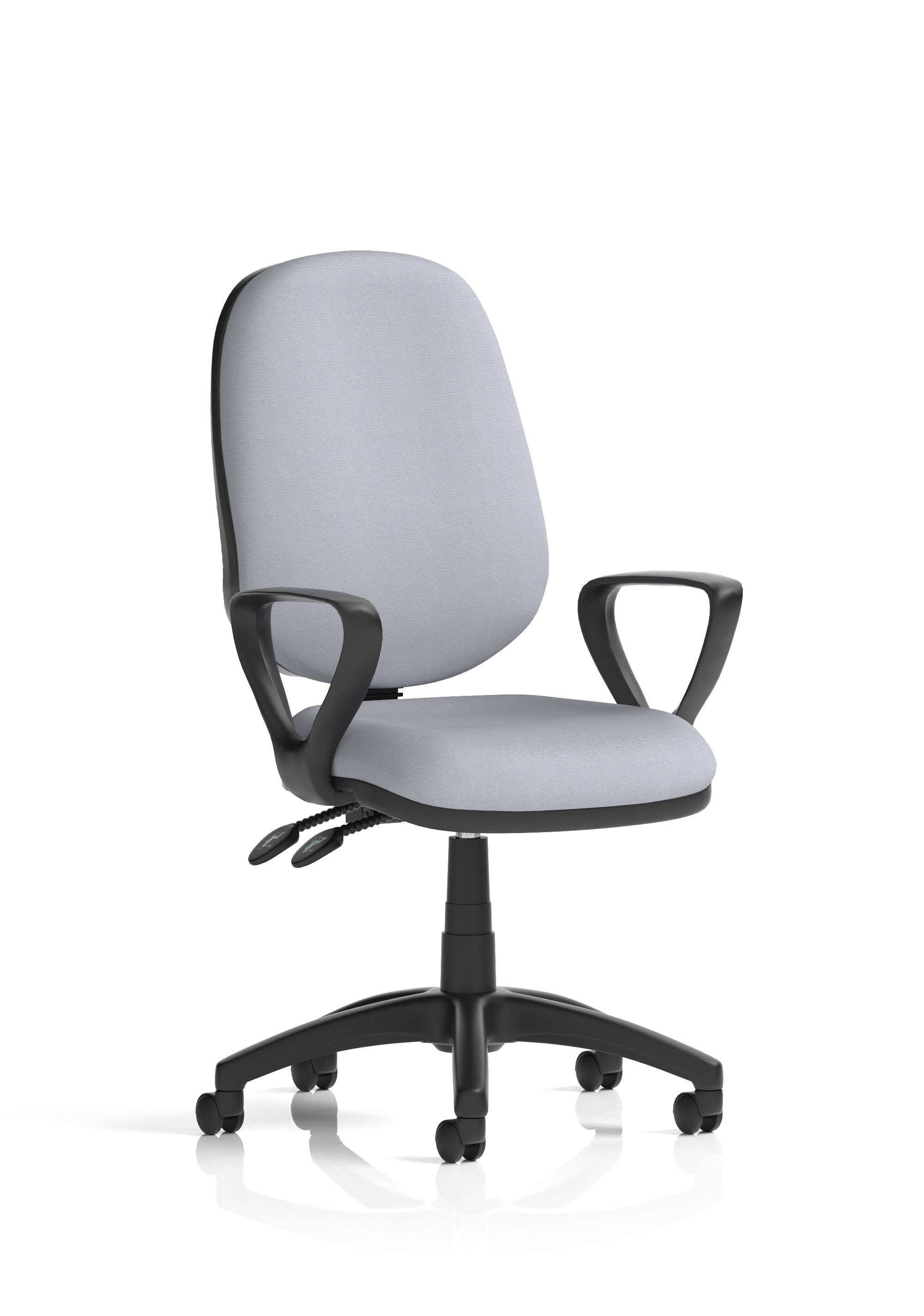 Eclipse Plus II Medium Back Task Operator Office Chair In Quest And Rivet Fabric