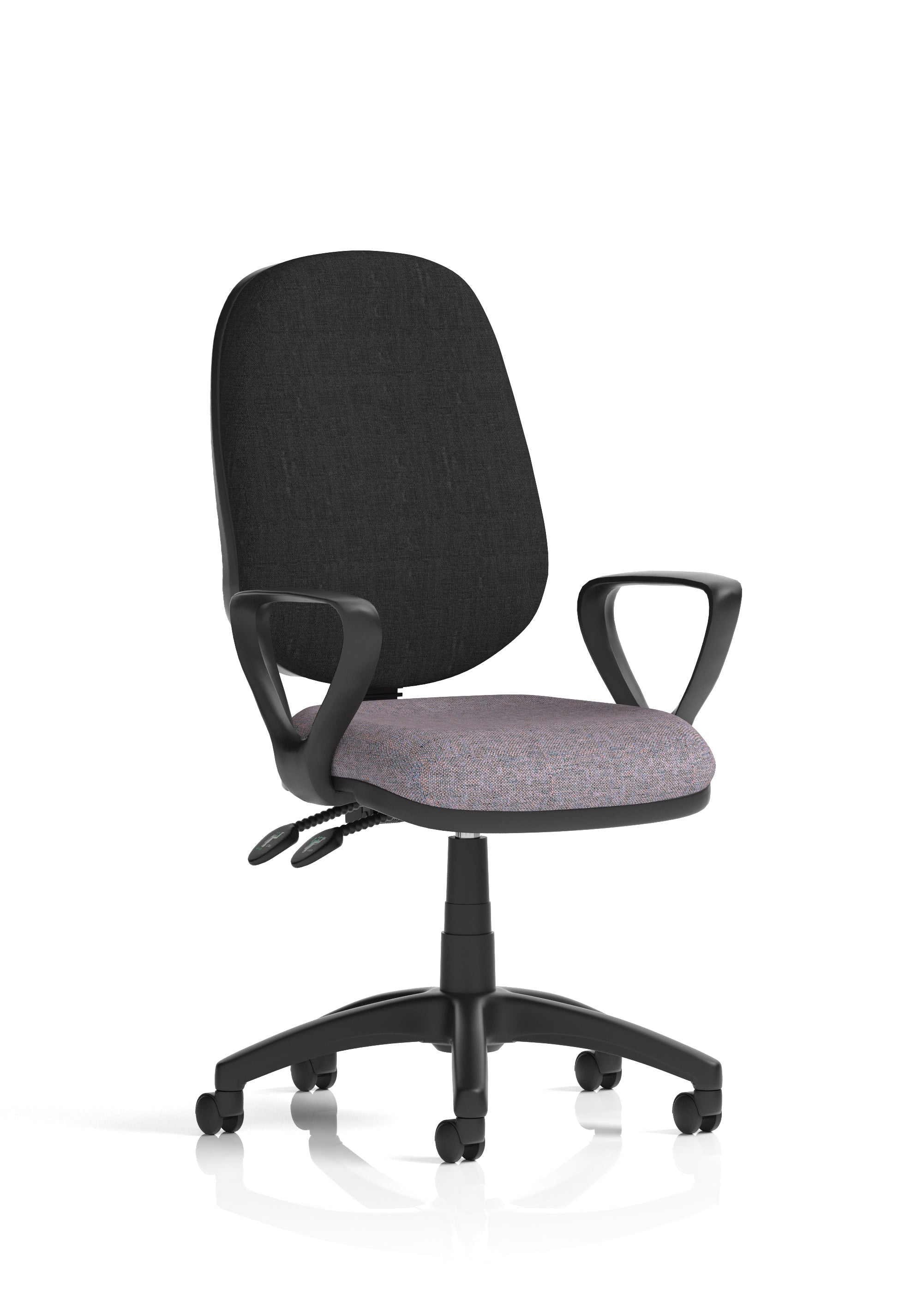 Eclipse Plus II Medium Back Task Operator Office Chair In Quest And Rivet Fabric