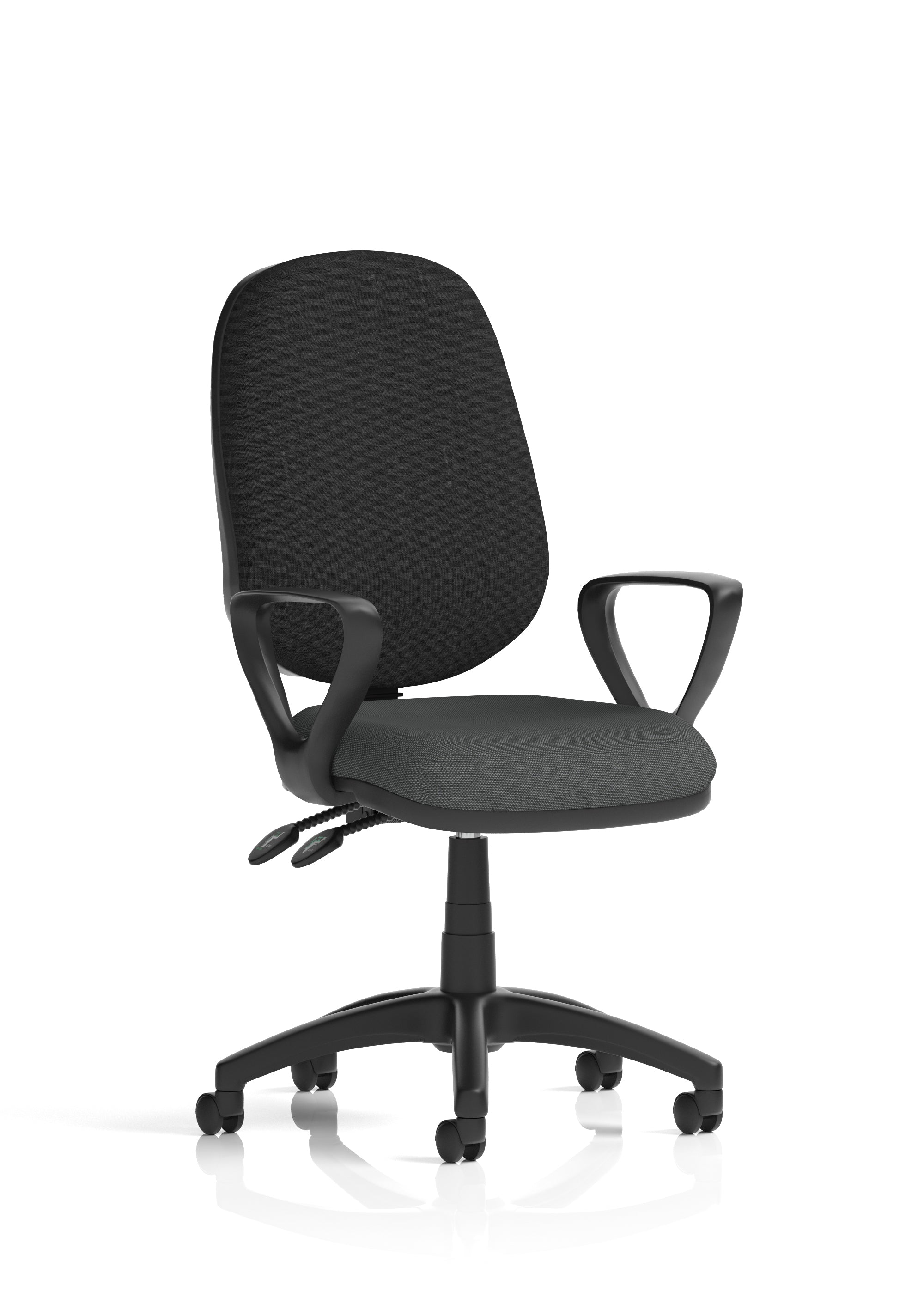 Eclipse Plus II Medium Back Task Operator Office Chair In Quest And Rivet Fabric