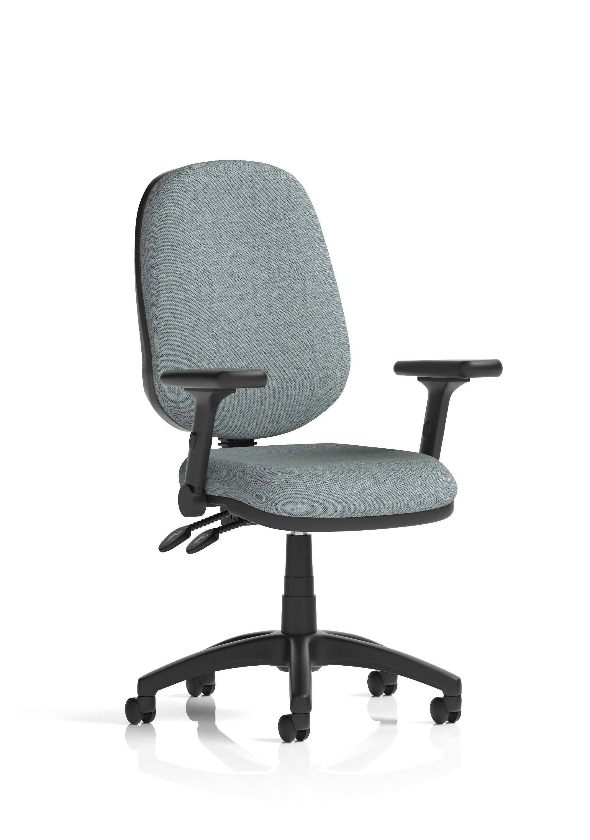 Eclipse Plus II Medium Back Task Operator Office Chair In Quest And Rivet Fabric