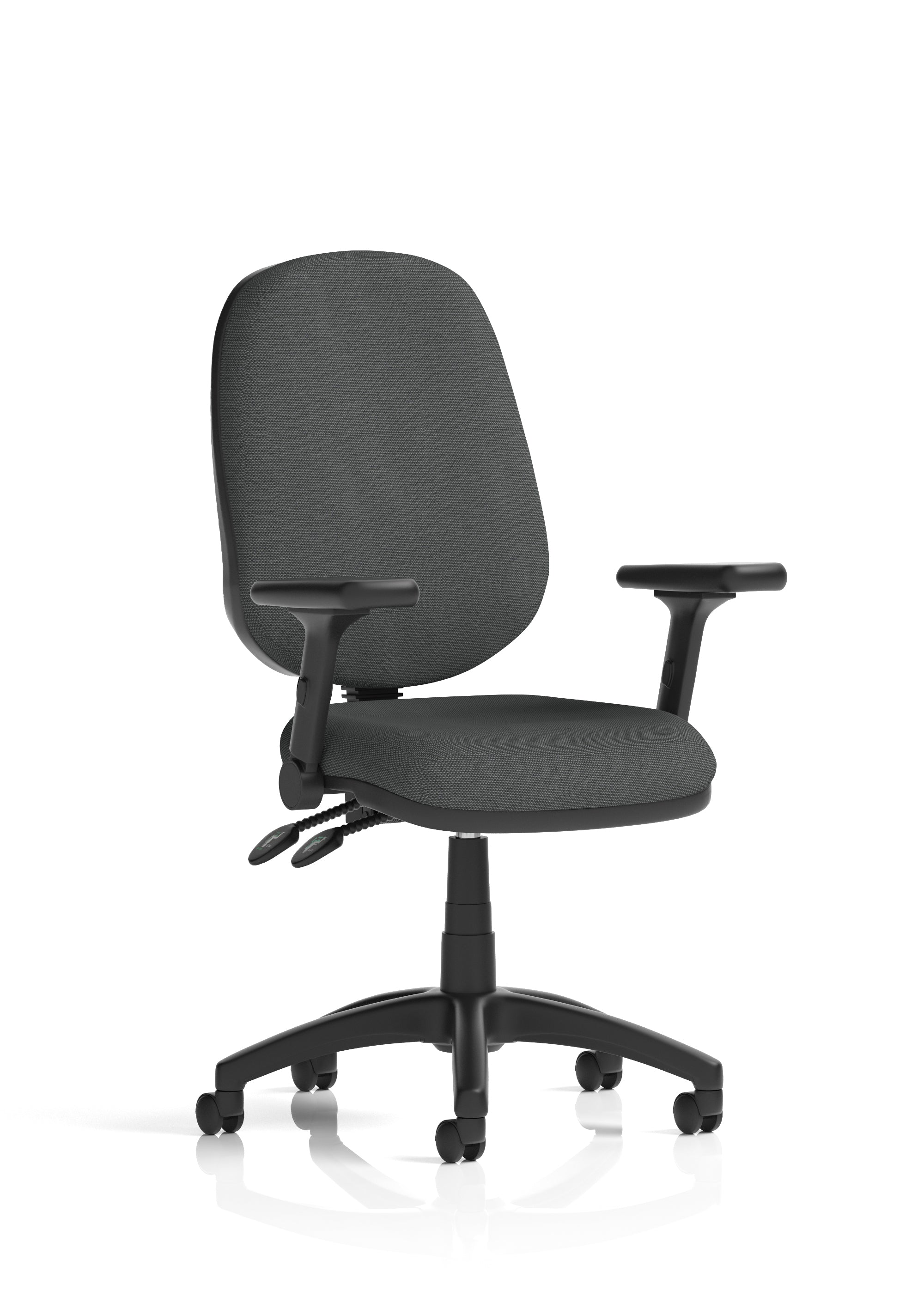 Eclipse Plus II Medium Back Task Operator Office Chair In Quest And Rivet Fabric