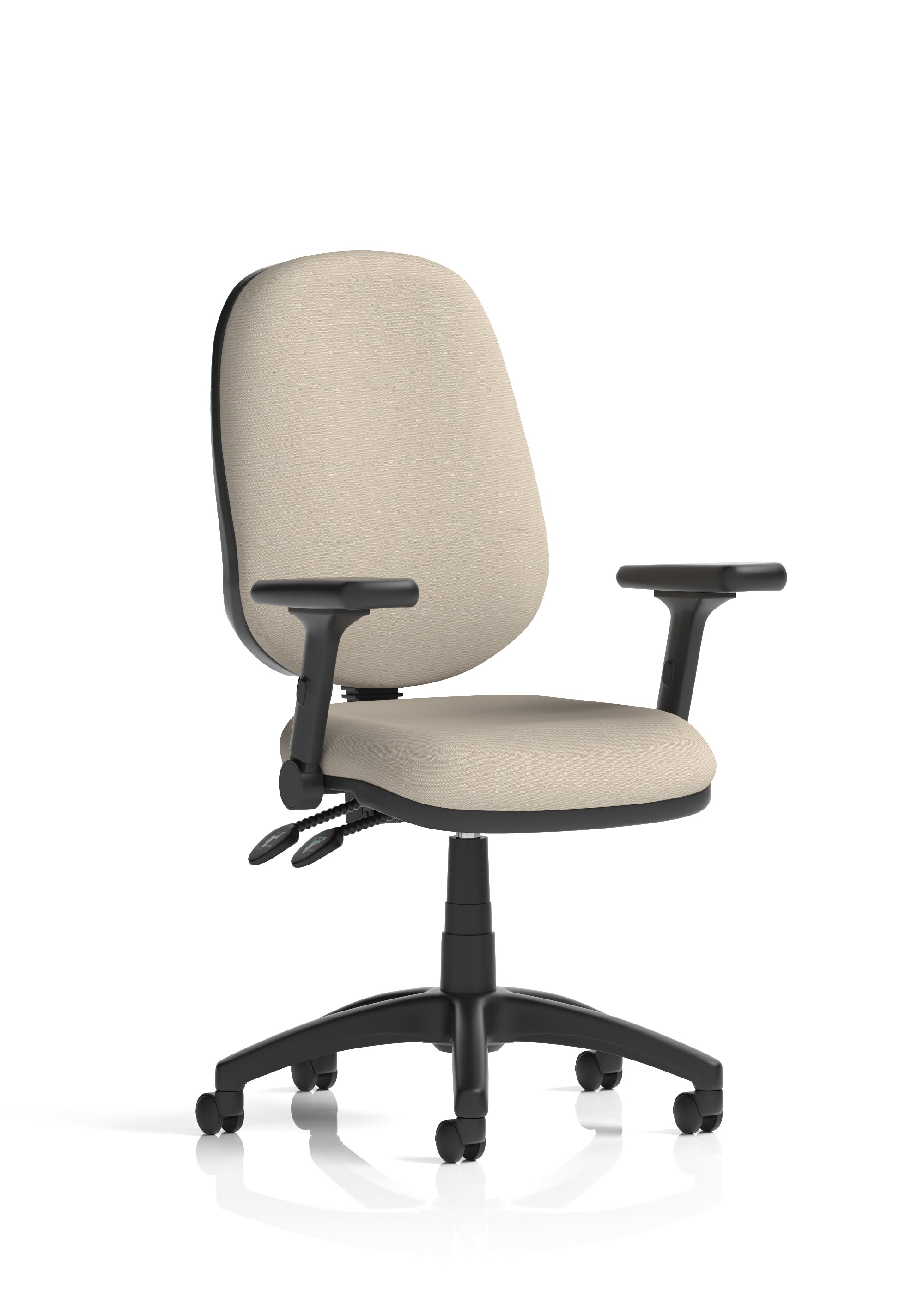 Eclipse Plus II Medium Back Task Operator Office Chair In Quest And Rivet Fabric